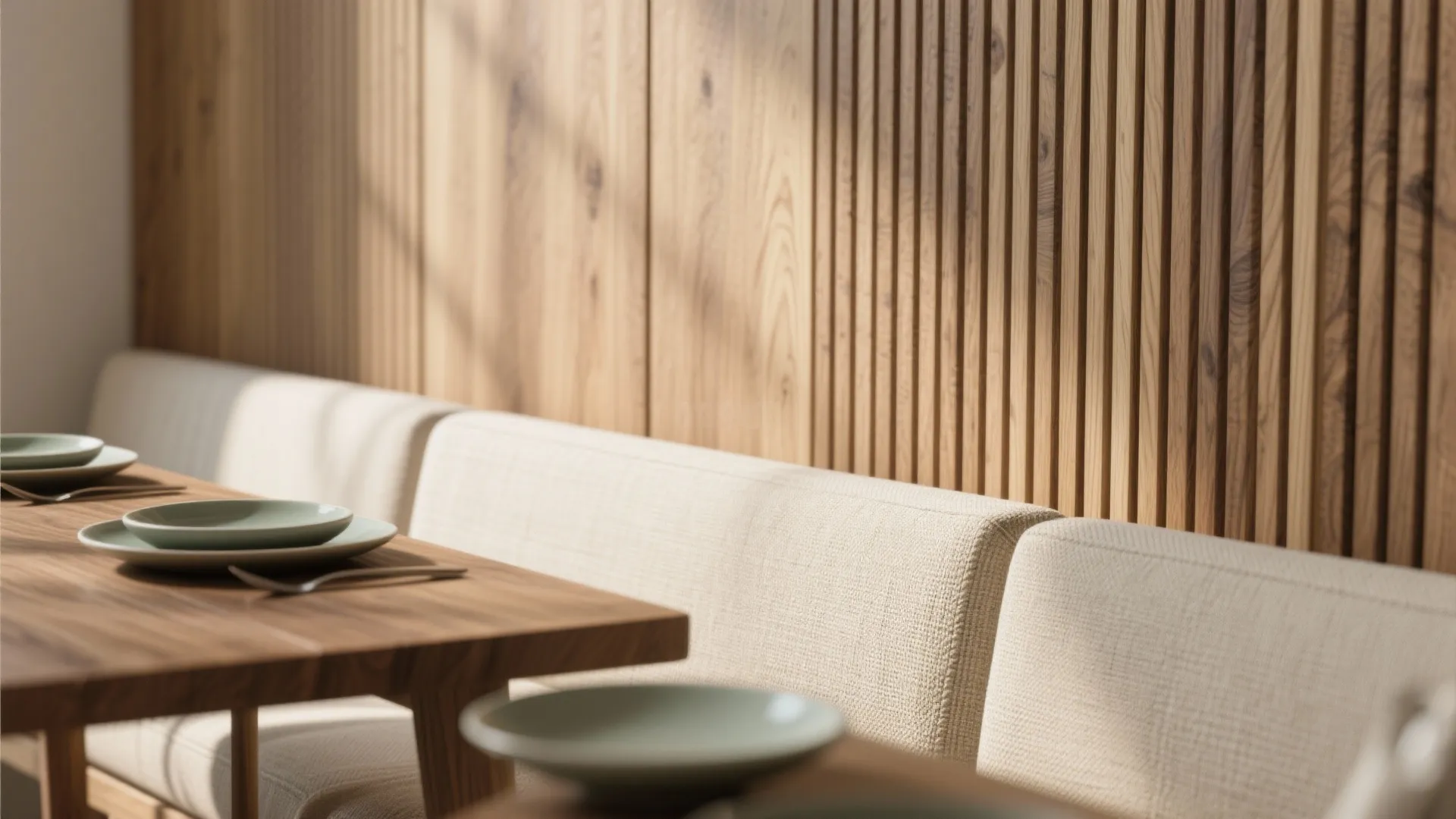 Warm wood and tactile textures