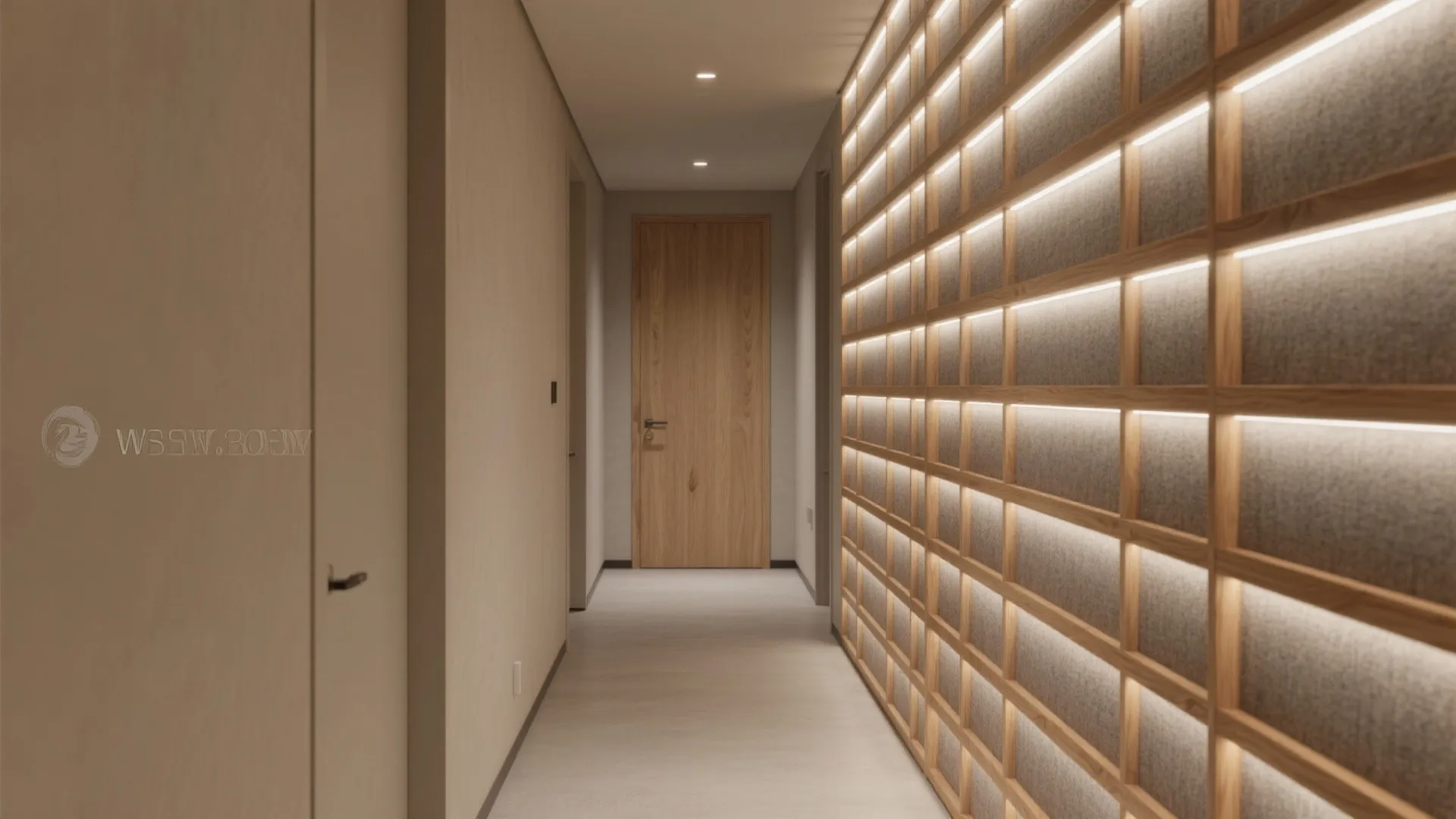 Warmth with Wood Slat Paneling