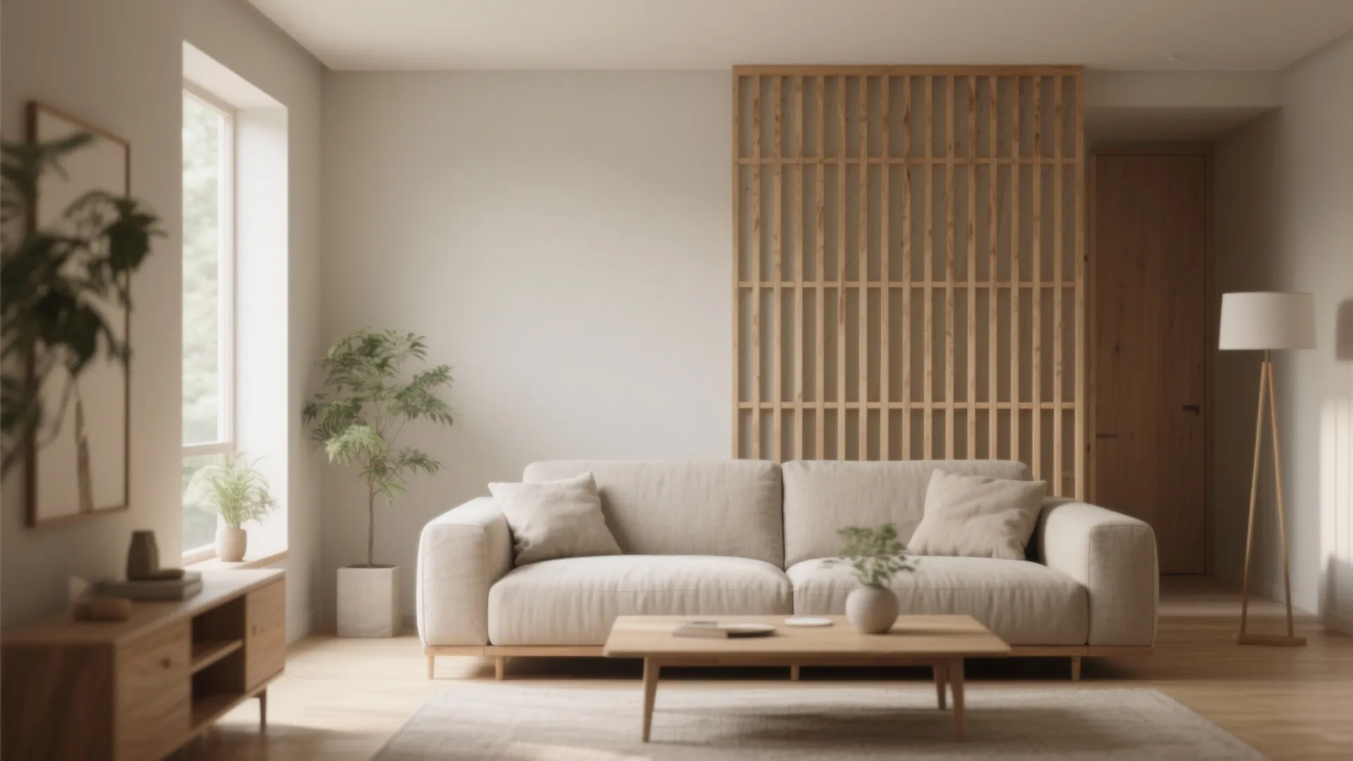 Warm Wood Slat Panels (Just Enough Texture)