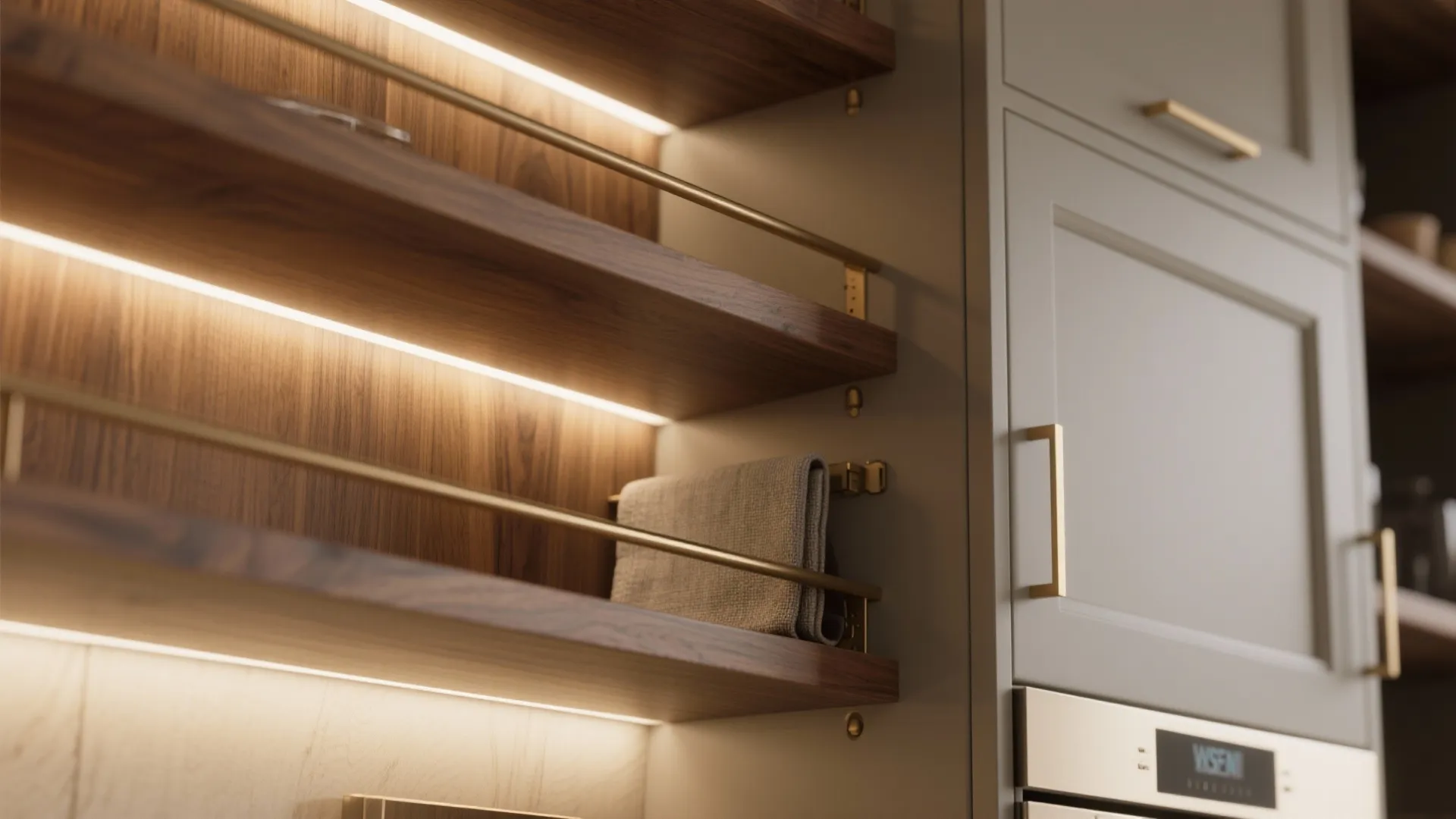 Minimalist Kitchen Storage with a Luxe Edge