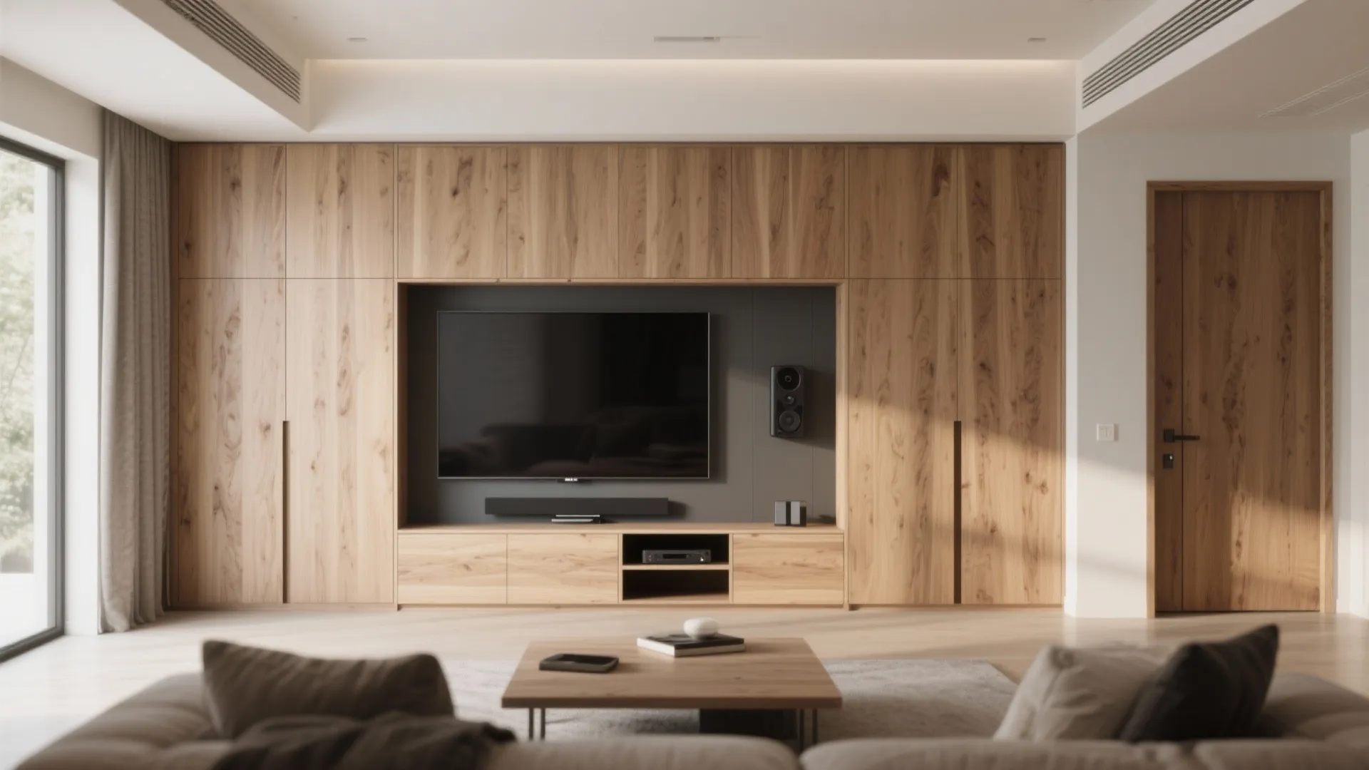 Integrated Storage and Media Console