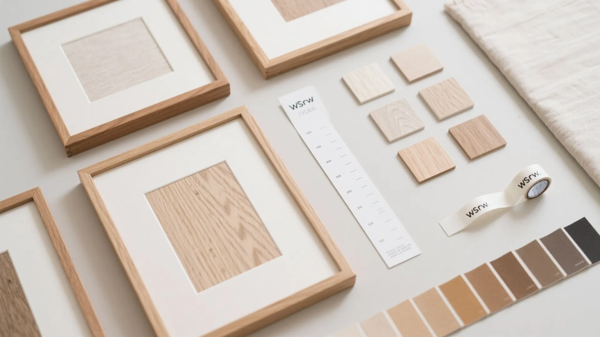 Warm wood trim that guides the eye