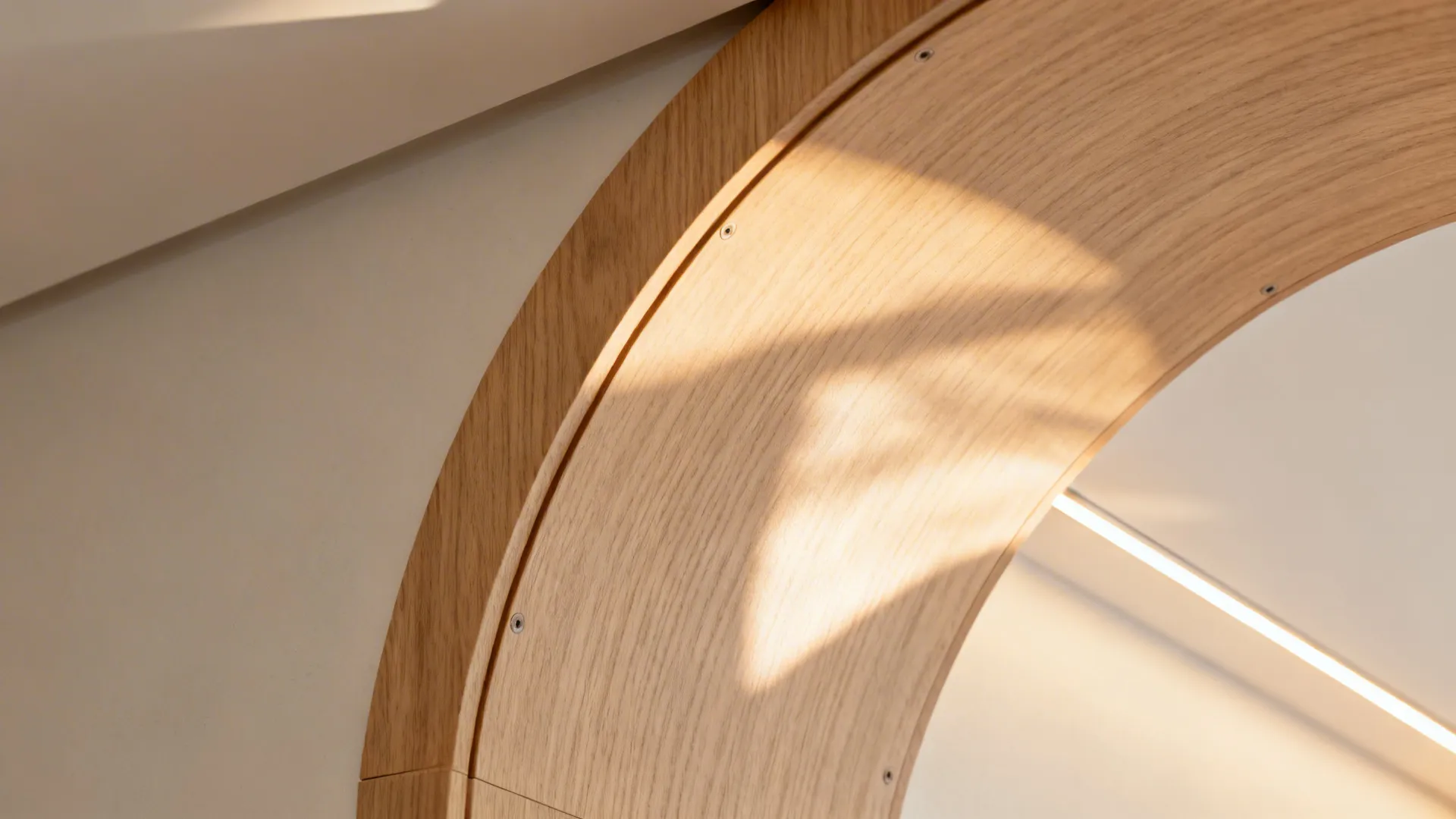 Timber Arch With Integrated Lighting