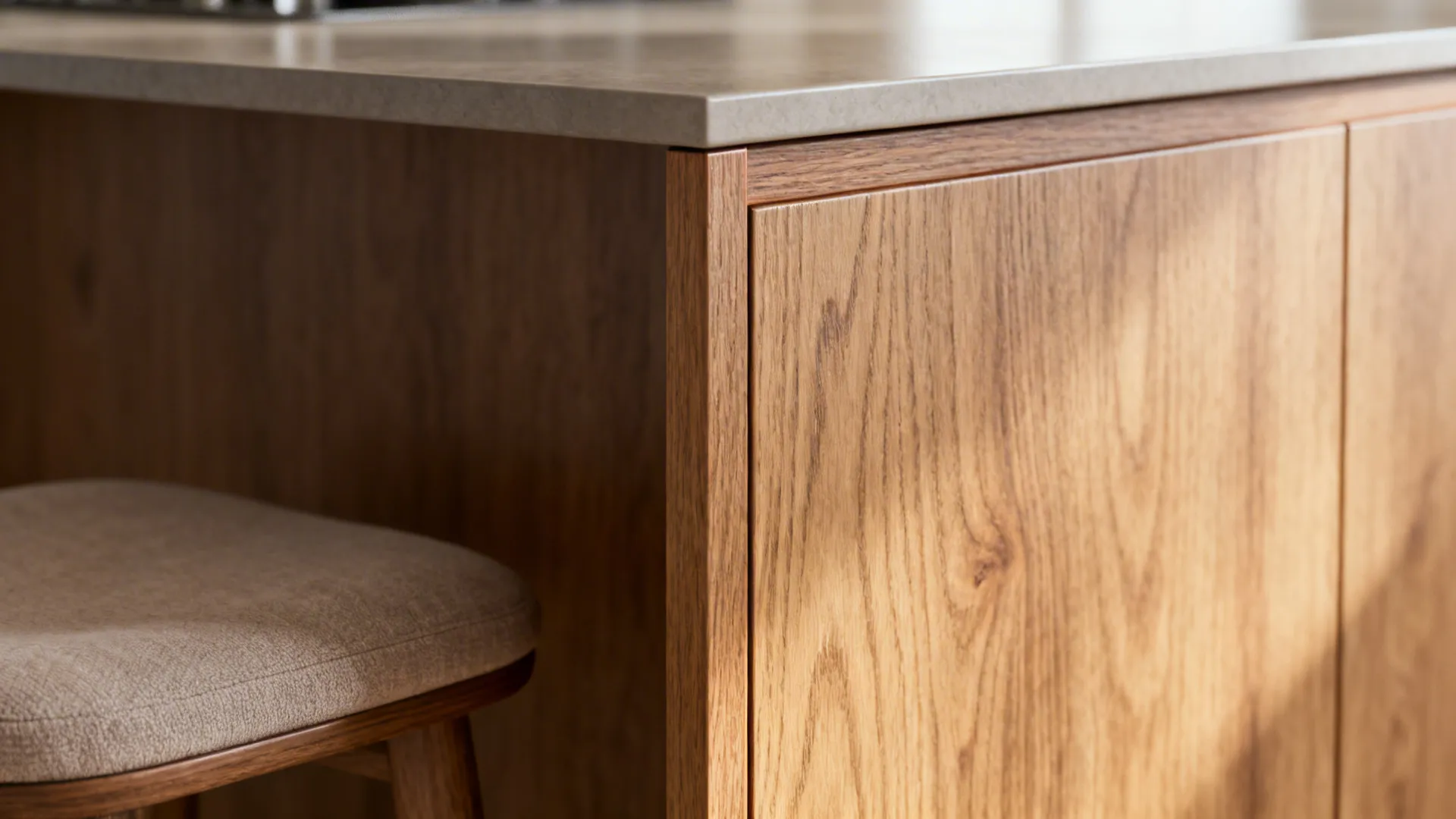 Warmth through wood and texture