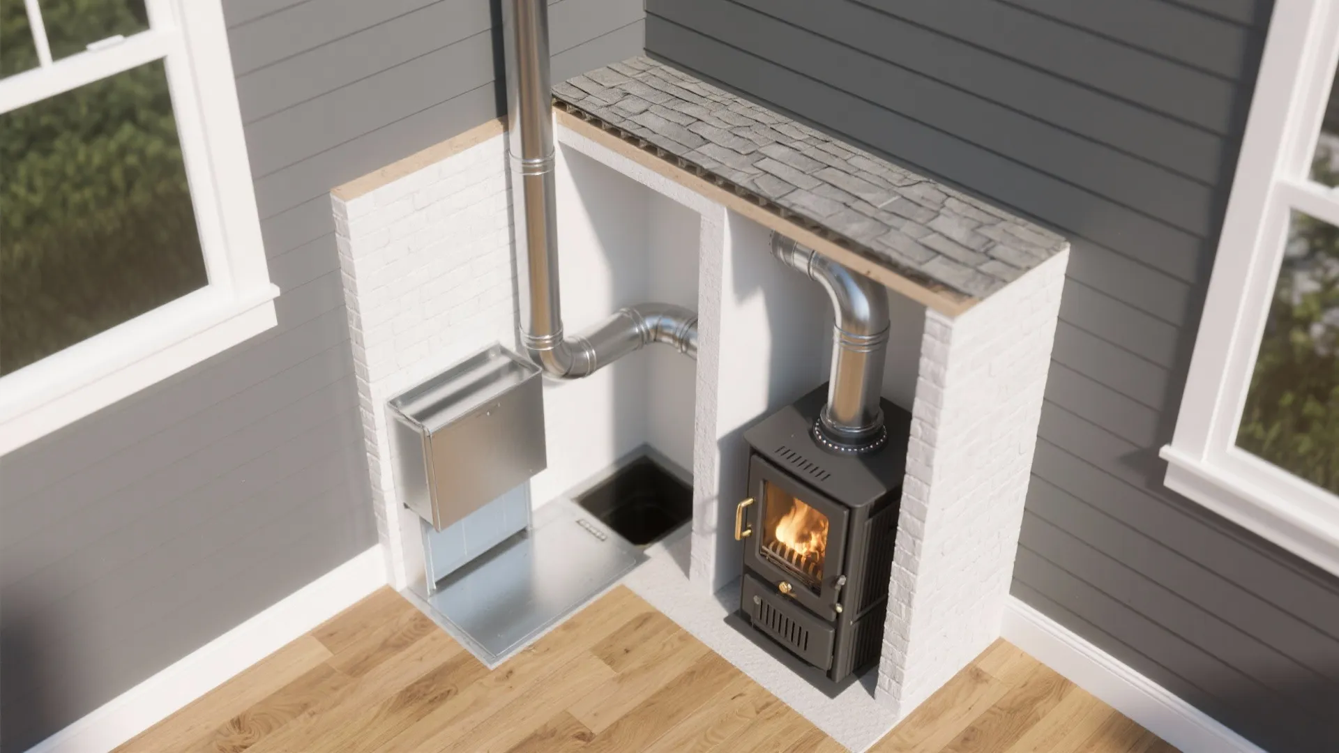 Outside Air Kit + Through‑Wall Venting for Tiny Rooms