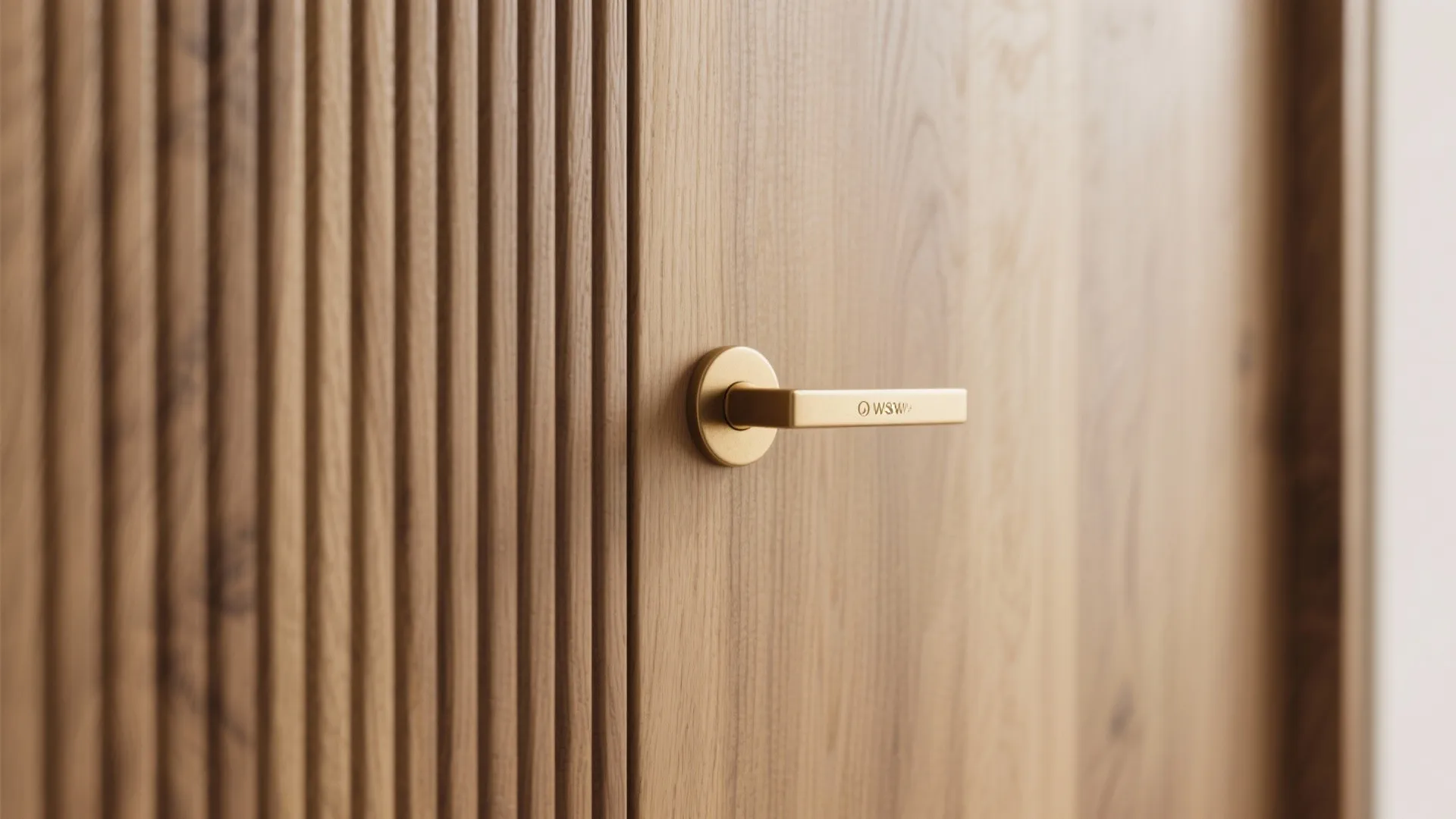 1. Natural oak with vertical grain for height