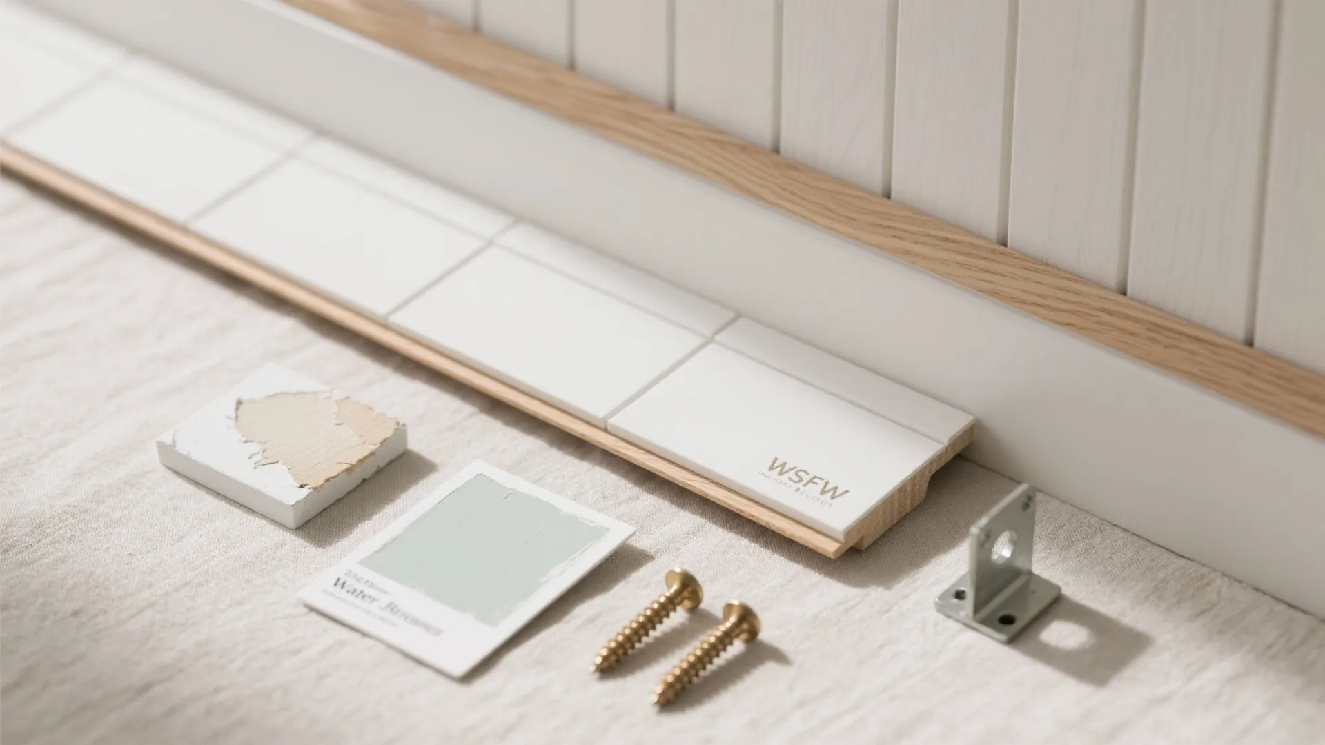 Light Oak Wainscot Wrap With Display Ledge