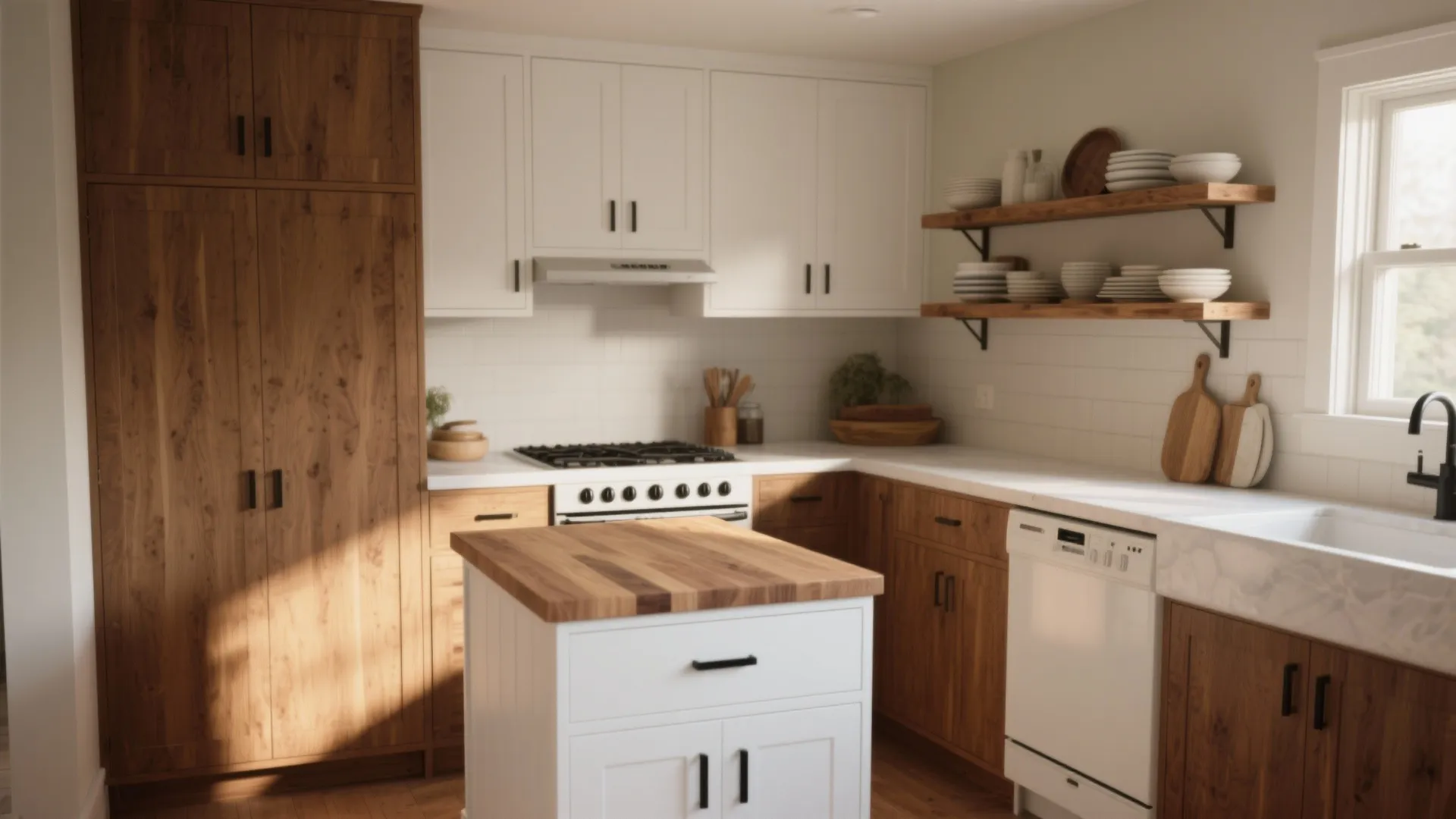 Oak and White Kitchen Ideas — 5 Inspo: Cozy oak and white kitchen designs that maximize small spaces with smart storage and style