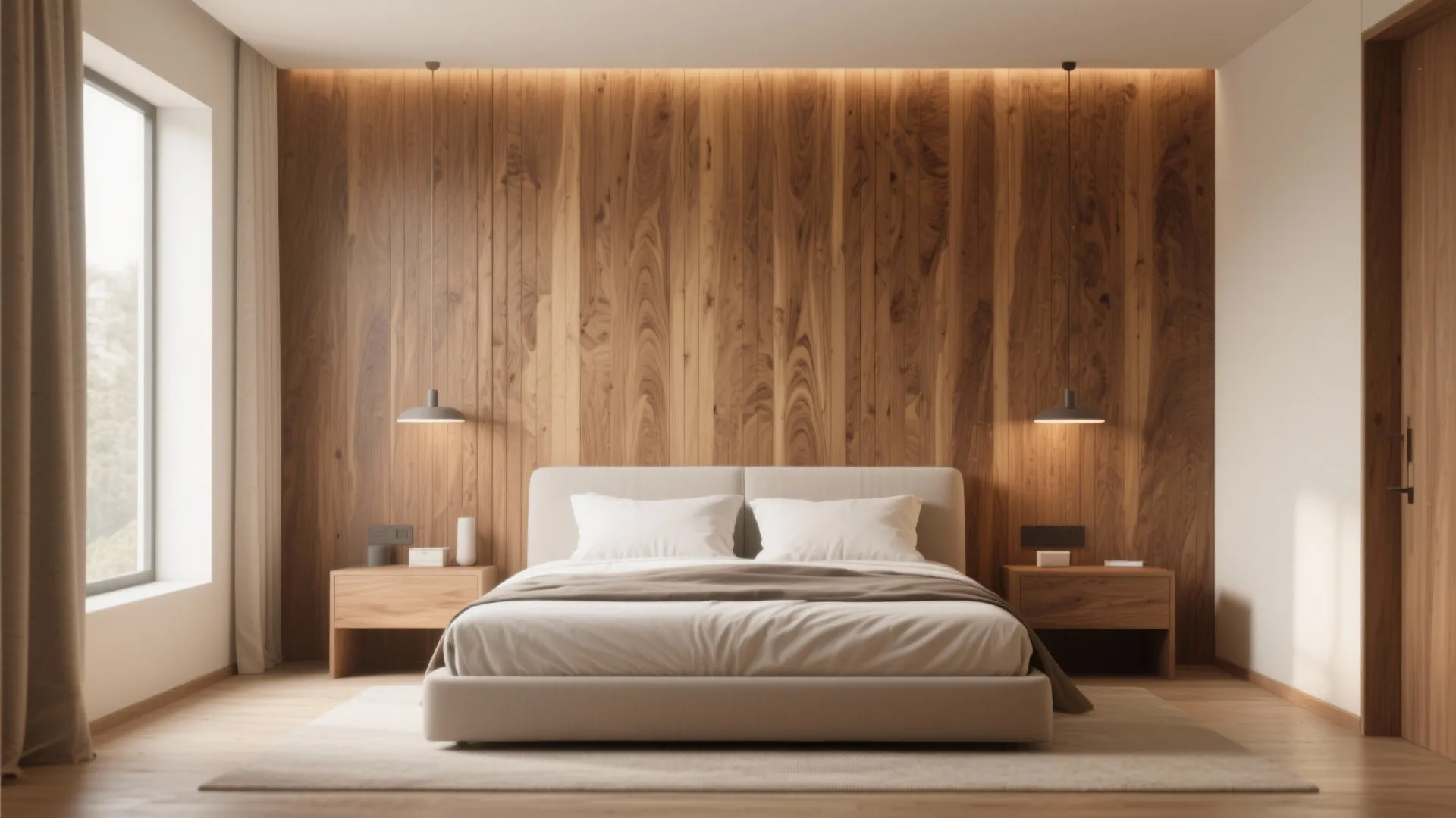 Wood Panel Feature Walls