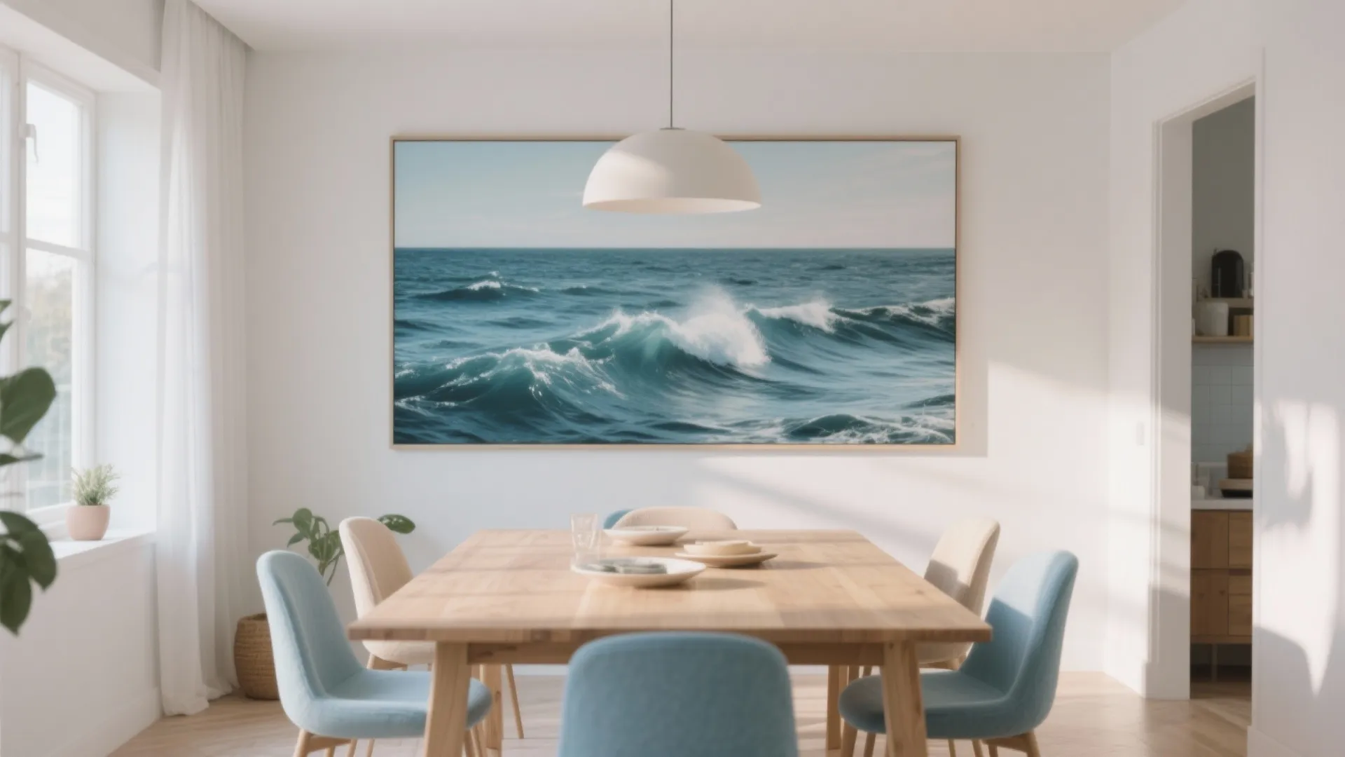 4. Feature Artwork with Ocean Elements