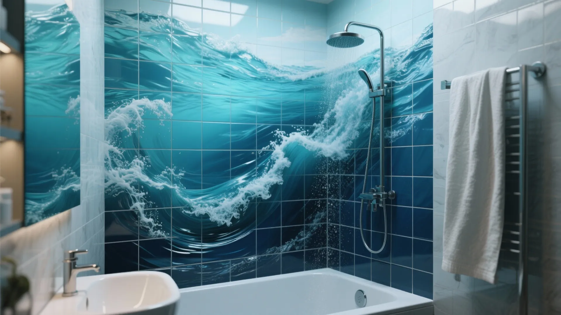 10. Ocean-Inspired 3D Murals