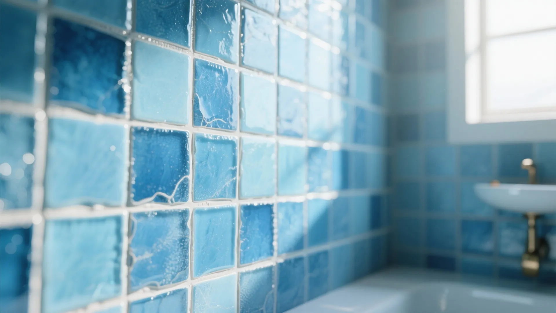 Mosaic in Ocean Blues