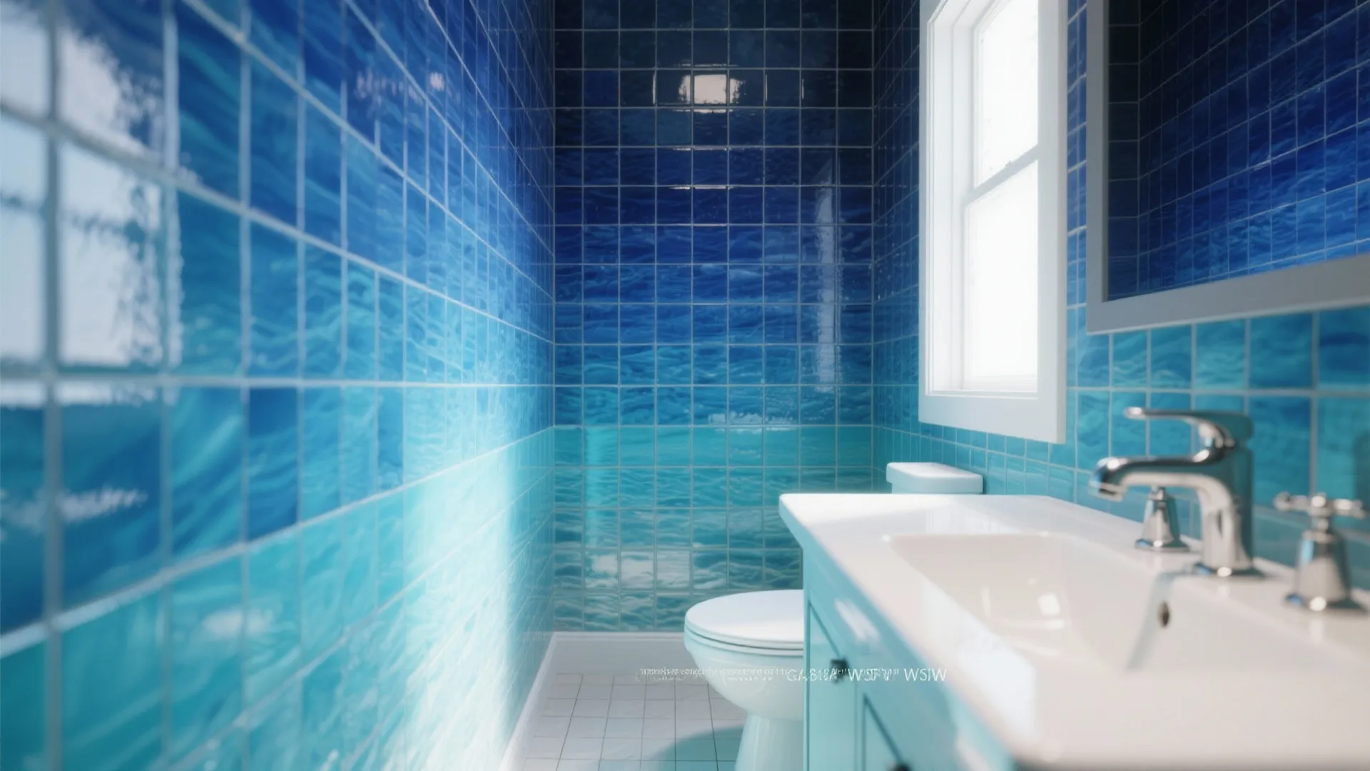 Ocean-inspired mosaic patterns