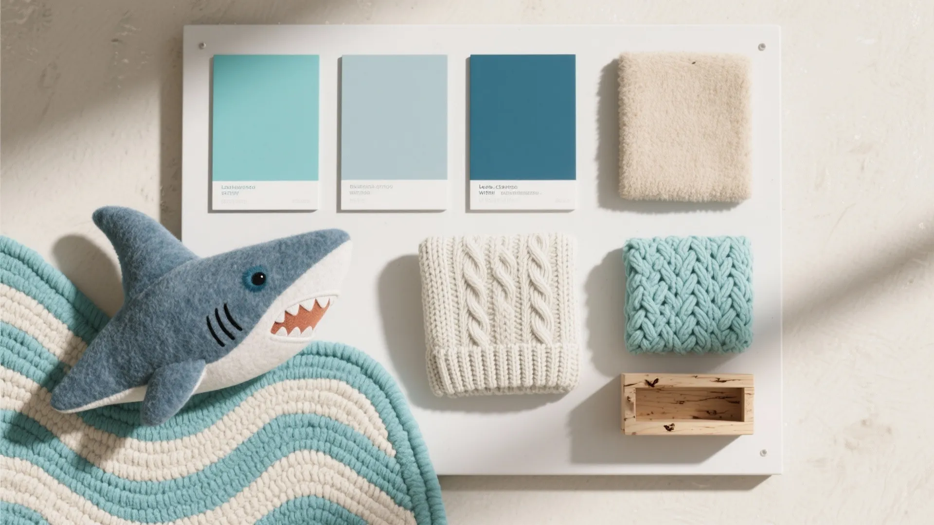Calm Ocean Palette & Touch-Friendly Textiles