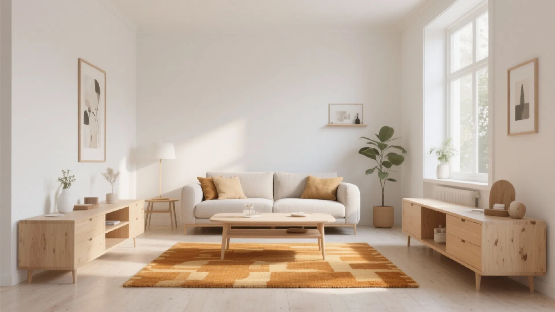 4. Ochre Statement Rug