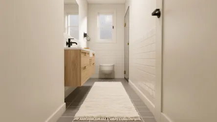 5 Off-White Bathroom Rug Ideas for Small Spaces
