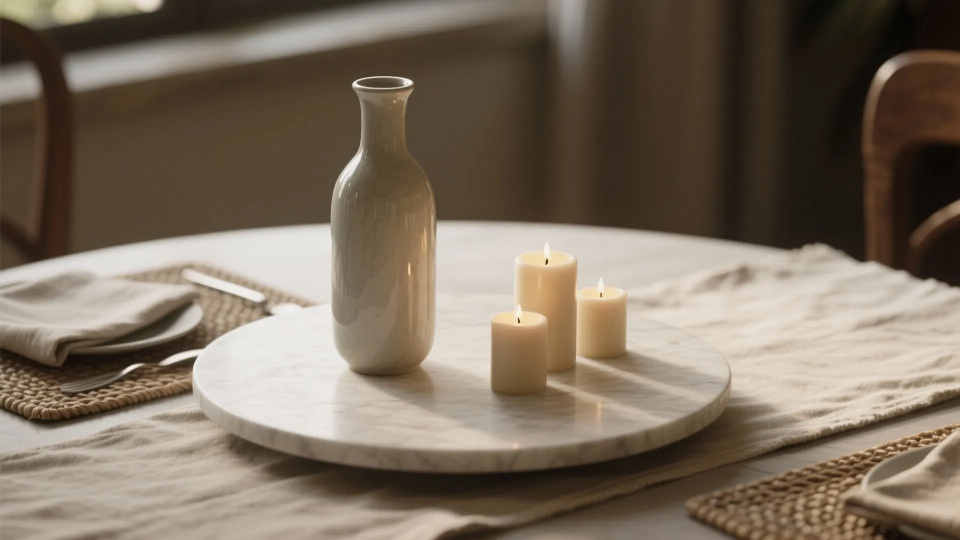 2. Build a centerpiece with height and negative space