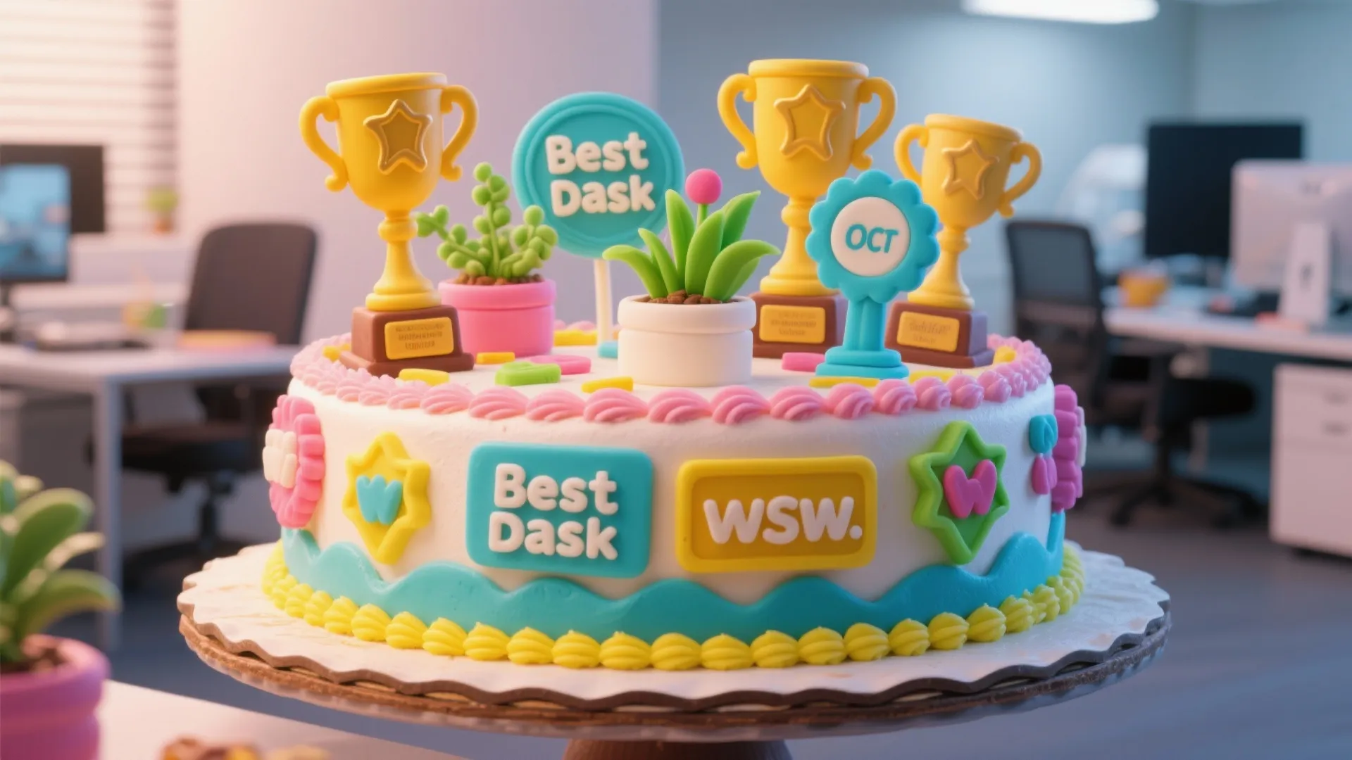 8. Office Awards Cake