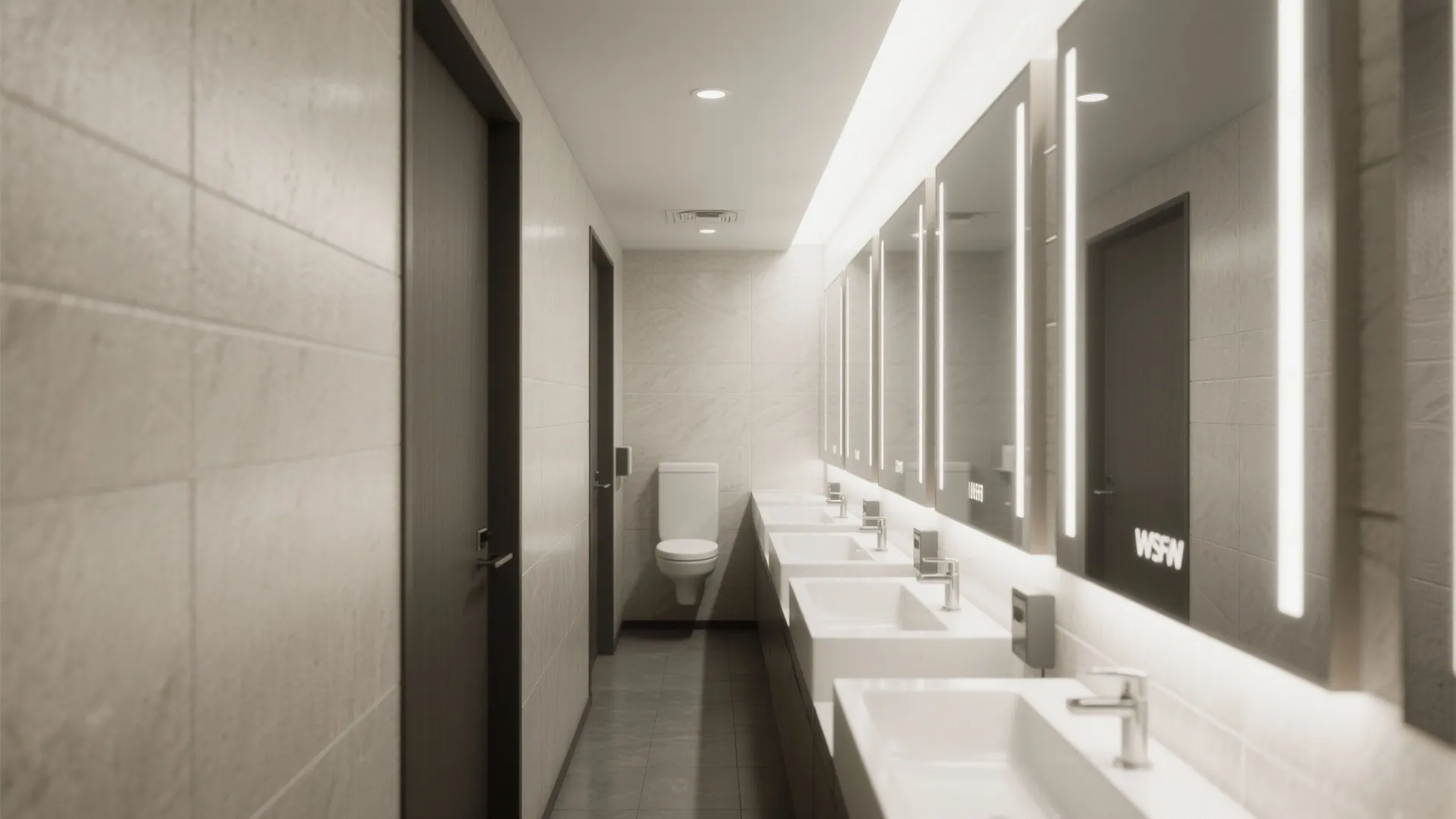 1. Statement Mirror Walls