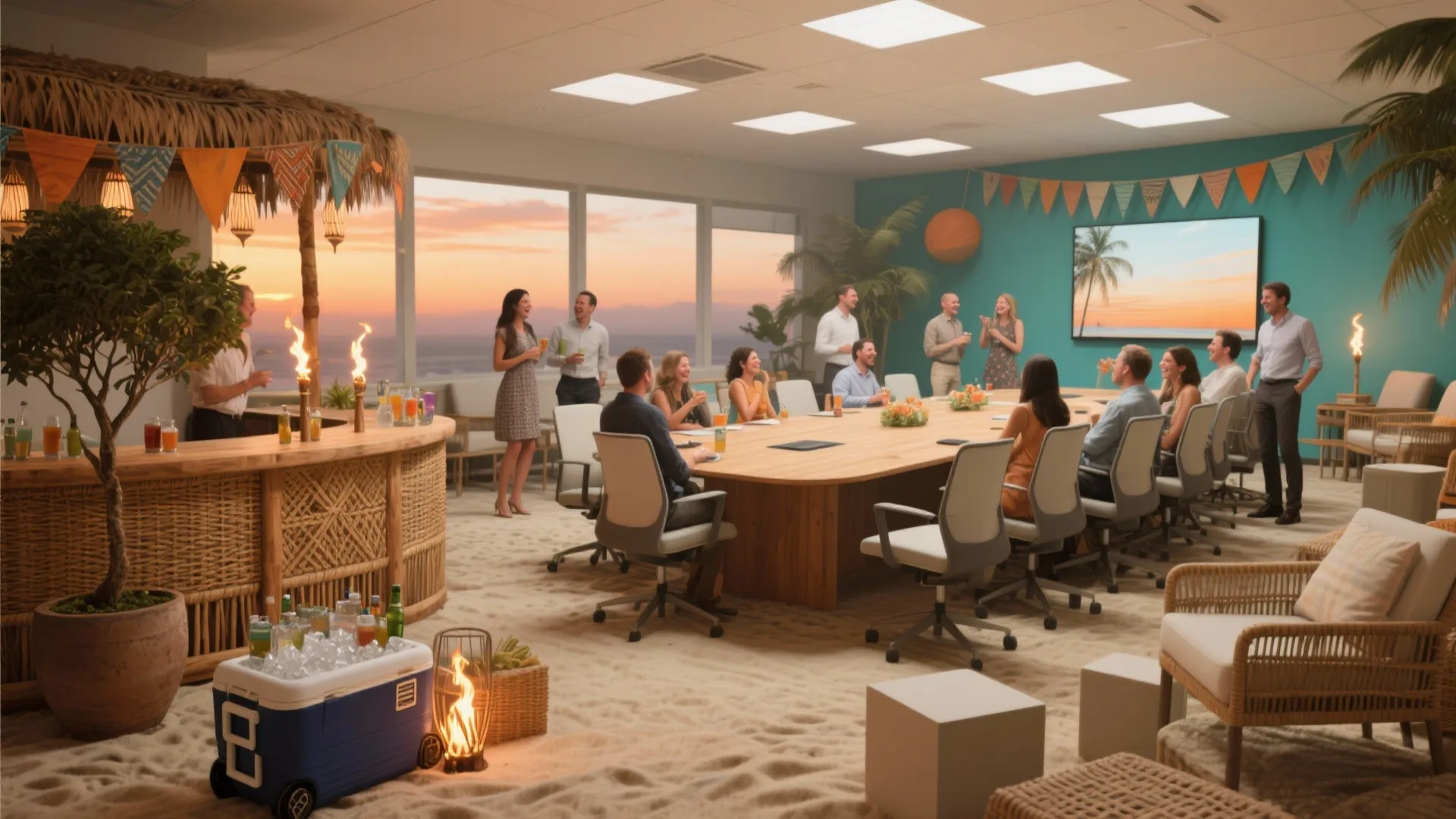 5 Summer Office Party Ideas for Small Spaces: Creative, budget-friendly summer office party ideas I’ve used to transform cramped meeting rooms into memorable celebrations