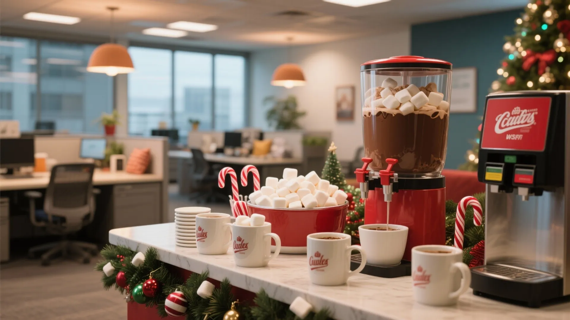 9. Communal Hot Cocoa Station