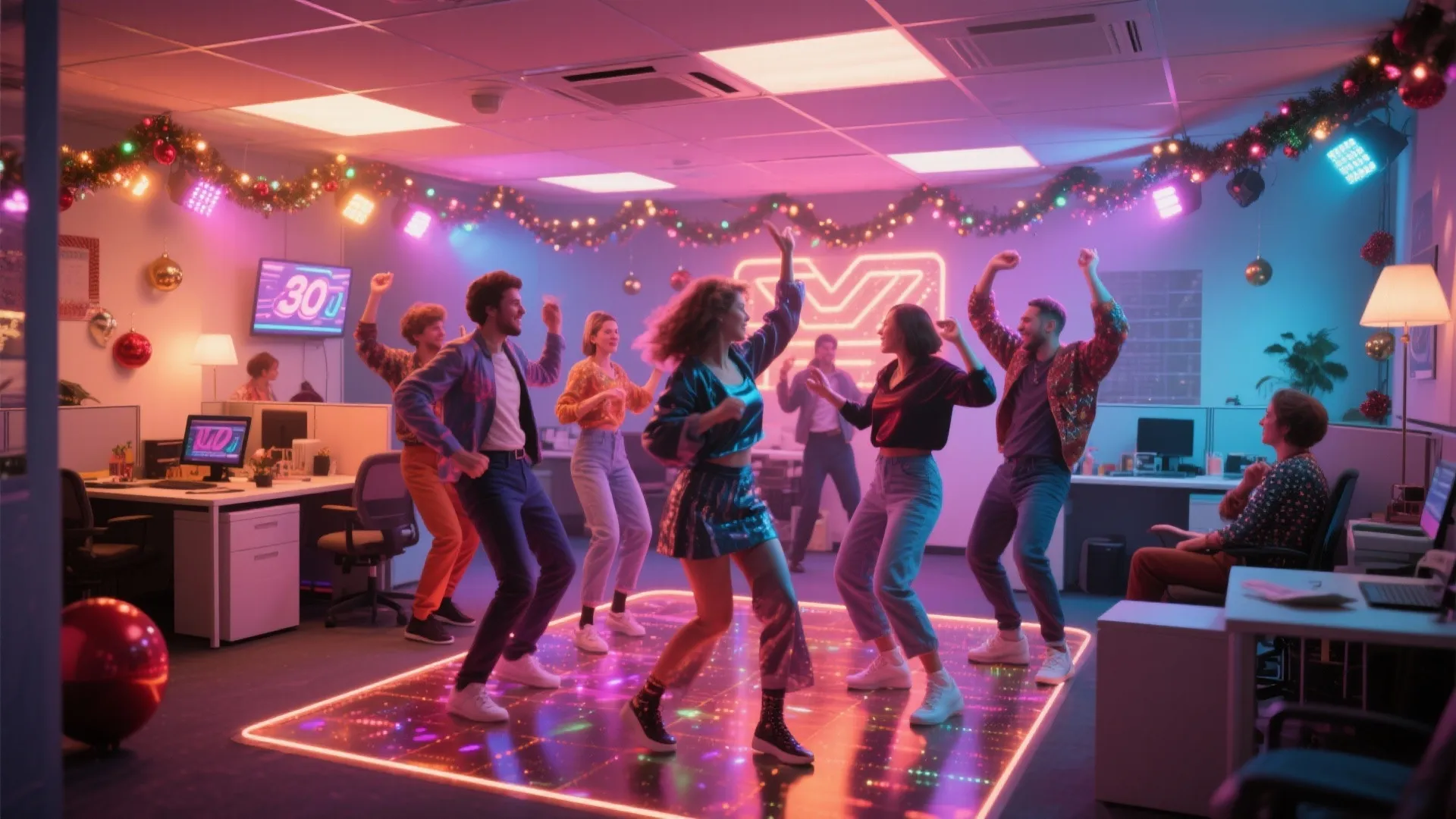 8. Throwback Holiday Playlist Dance-Off