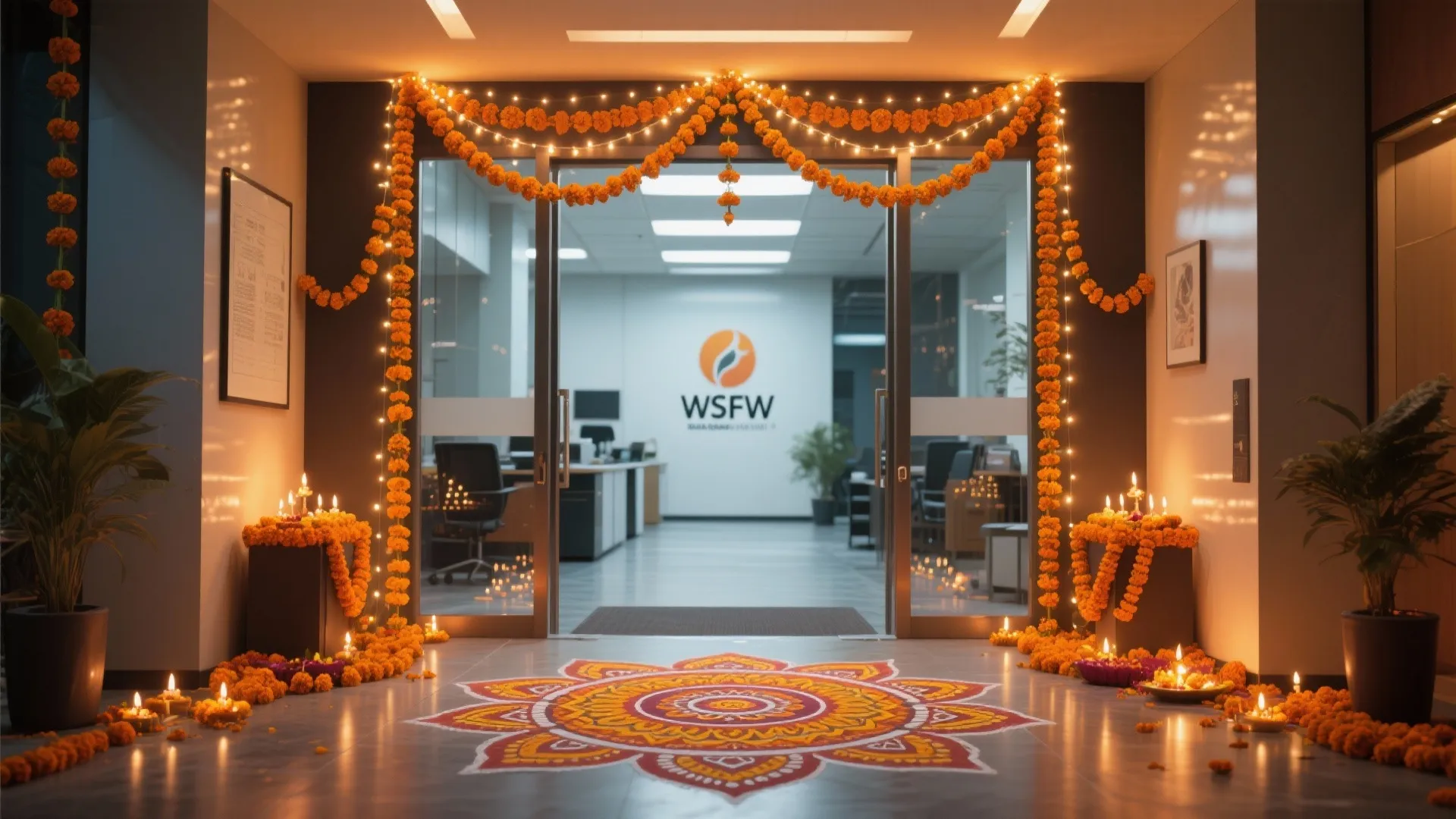 1. Festive Entrance Makeover