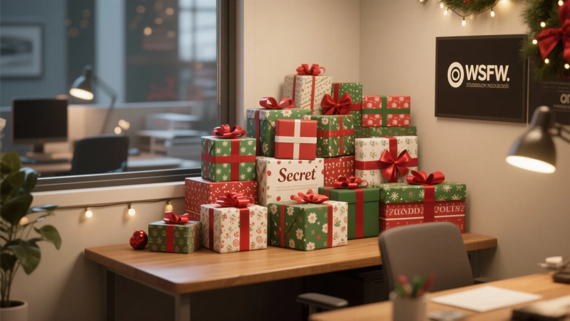 8. Desk Gift Exchange Corner