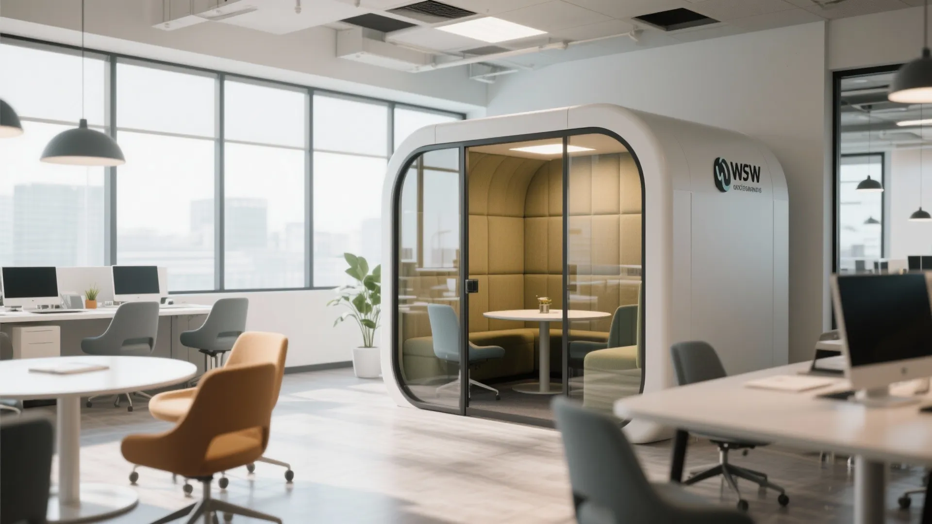 Idea 6: Office Glass Pods