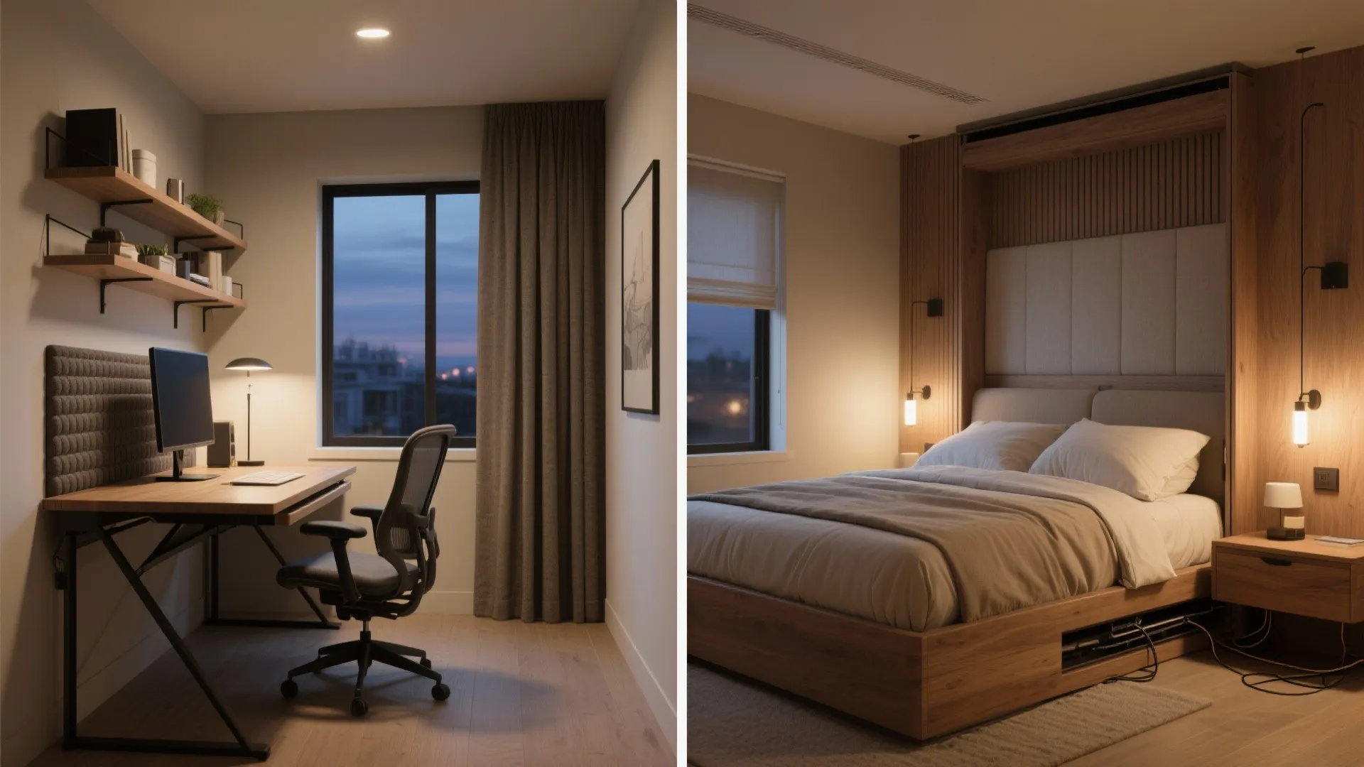 Dual-purpose second bedroom: office + guest suite