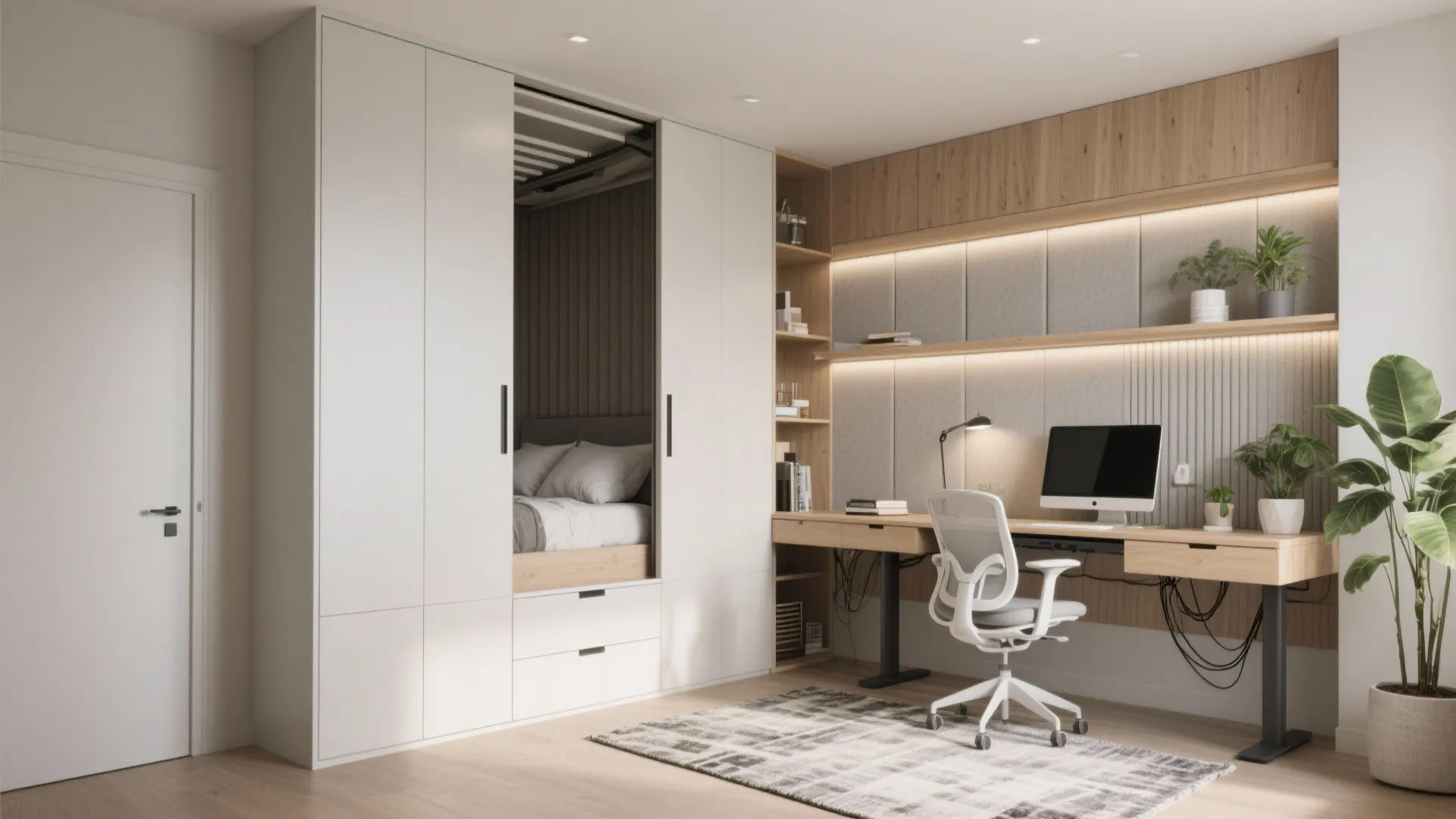Multi-Functional Third Bedroom: Office + Guest Suite