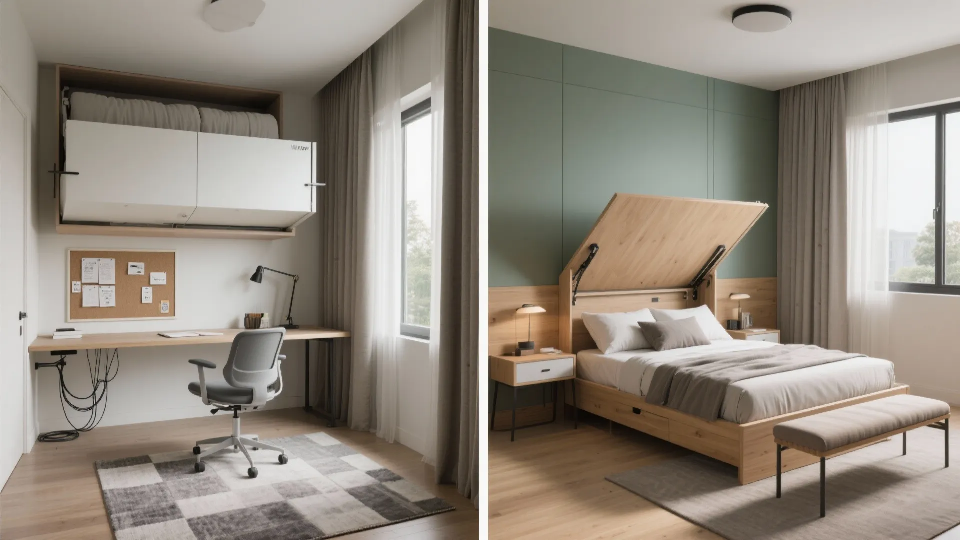 Convertible Guest Room That Doubles as a Home Office
