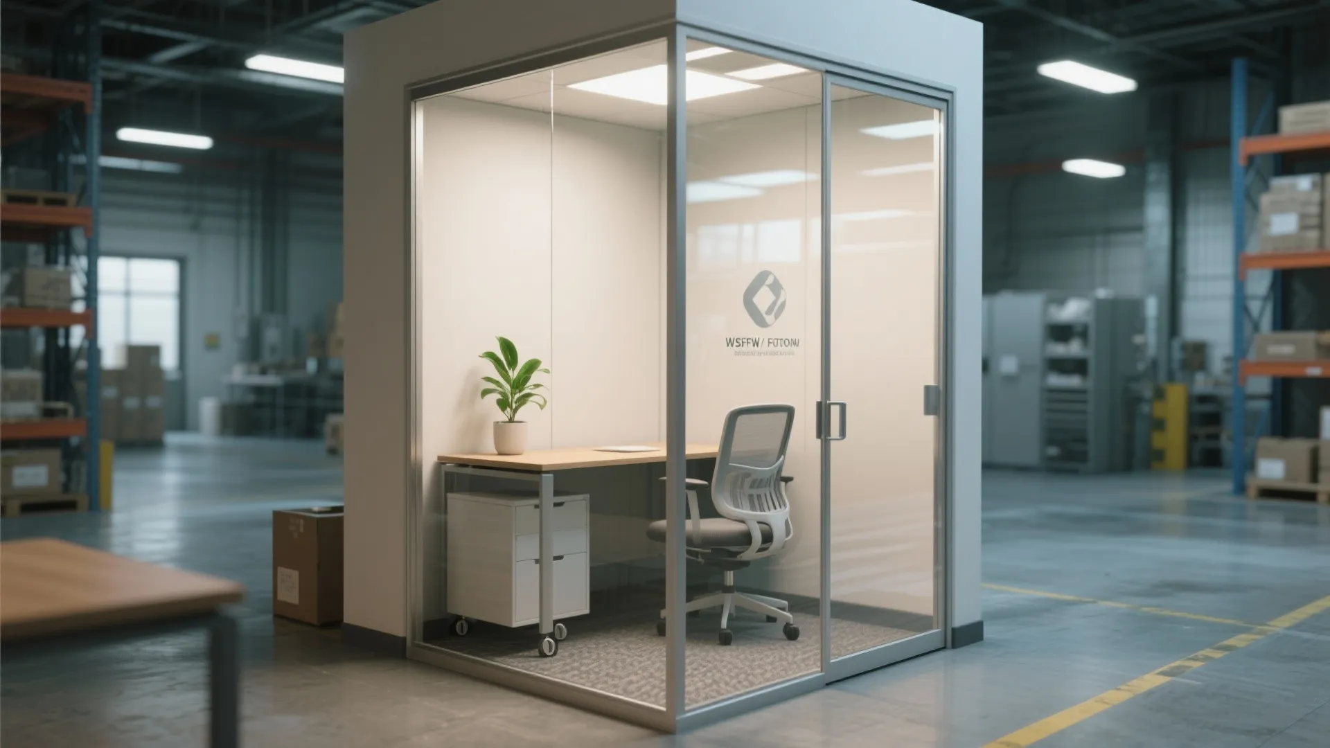 4. Bright, Simple Office Nook — Don’t Overdo It