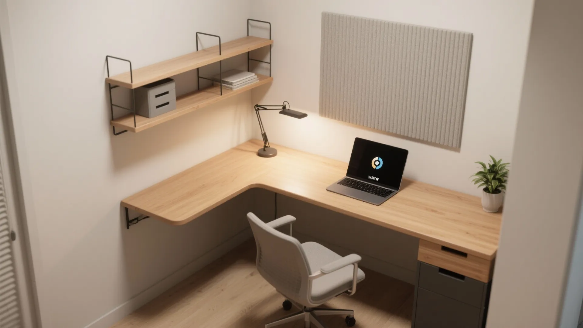 5. Dual-Purpose Home Office in a Nook