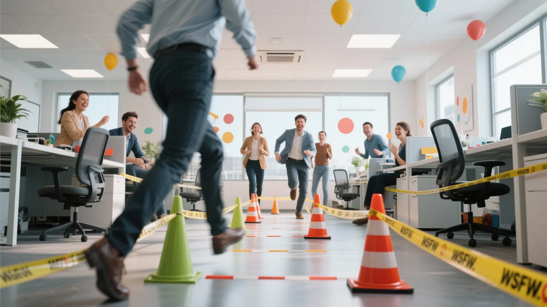 7. Office Obstacle Course