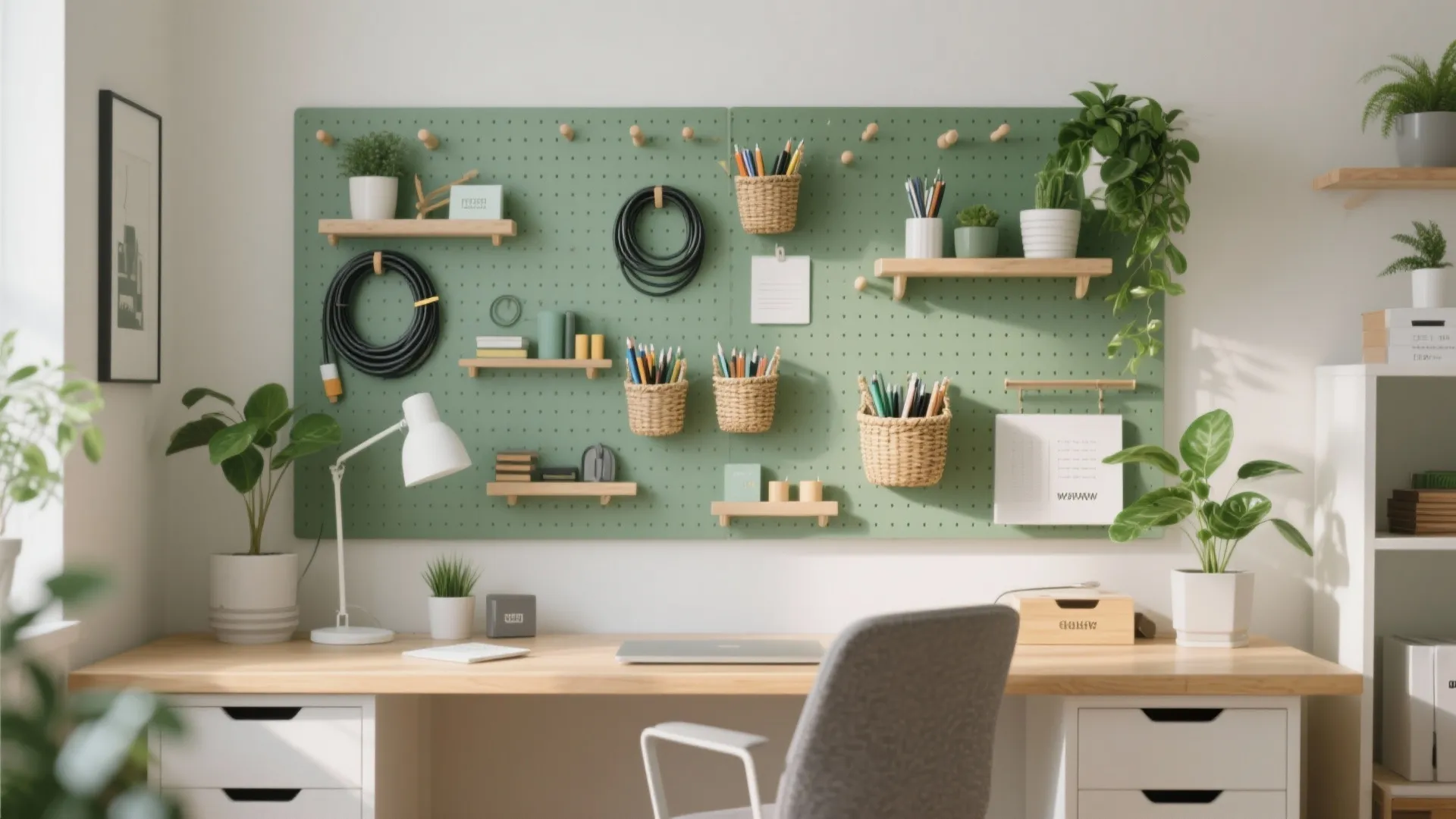 6. Pegboards and Wall Grids