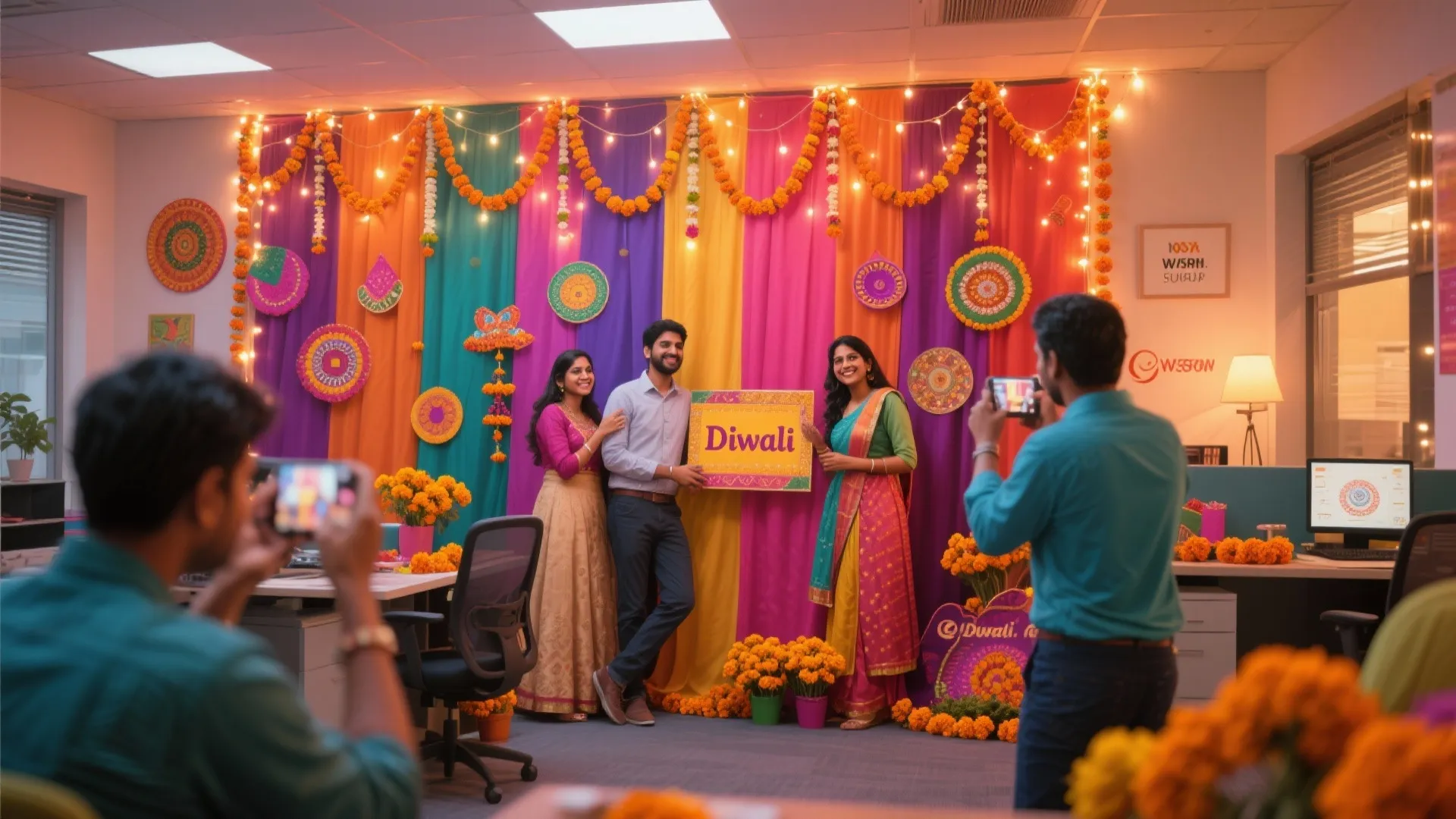 5. Diwali Photo Wall