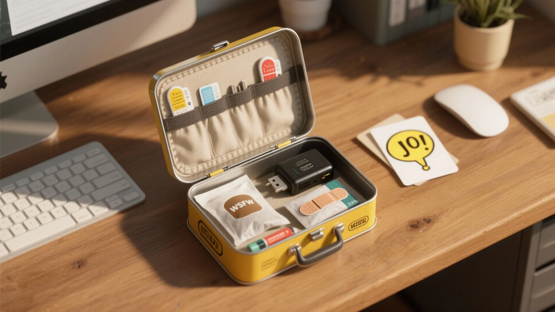 5. Office Survival Kit in a Lunchbox