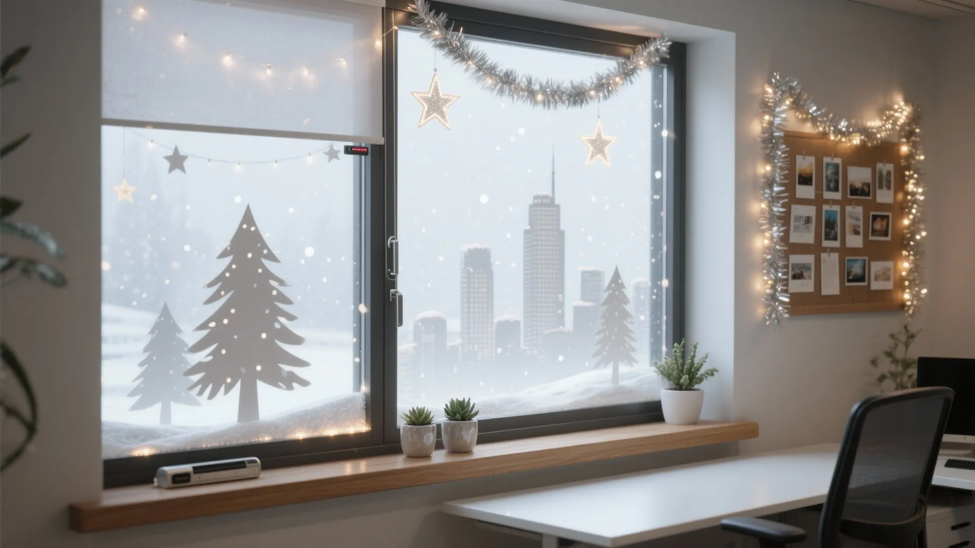 5 Christmas Decoration Ideas for Office Windows