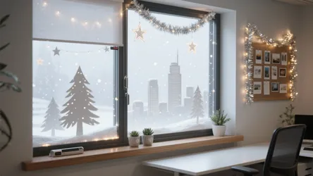 5 Christmas Decoration Ideas for Office Windows