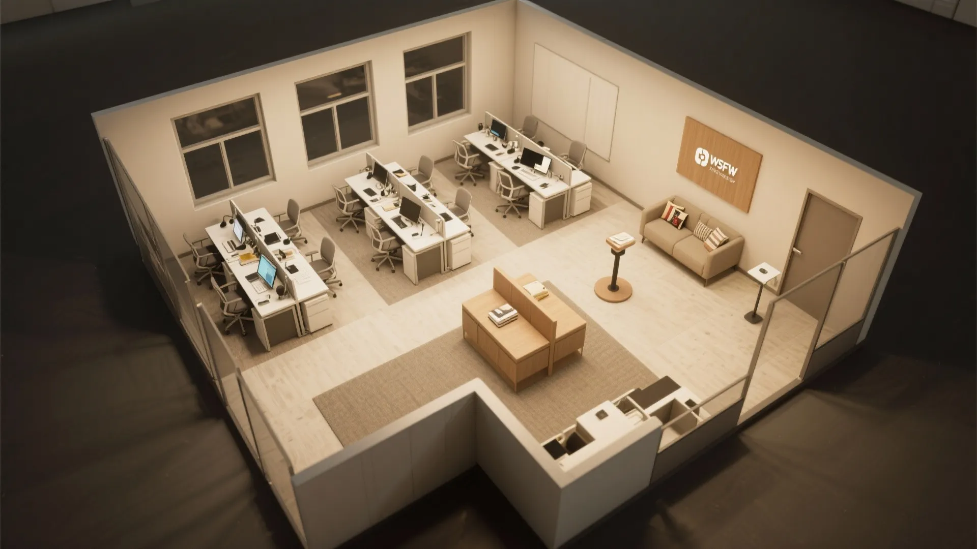 9. Zone the Space for Focus and Relaxation