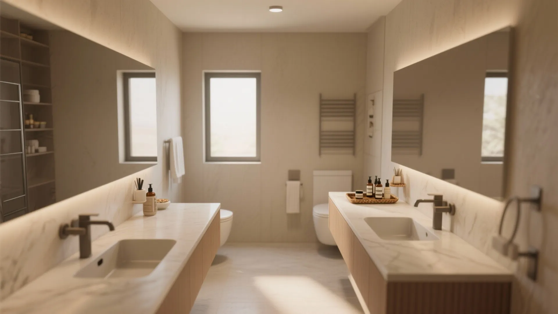 4. Offset Sinks for More Surface Space