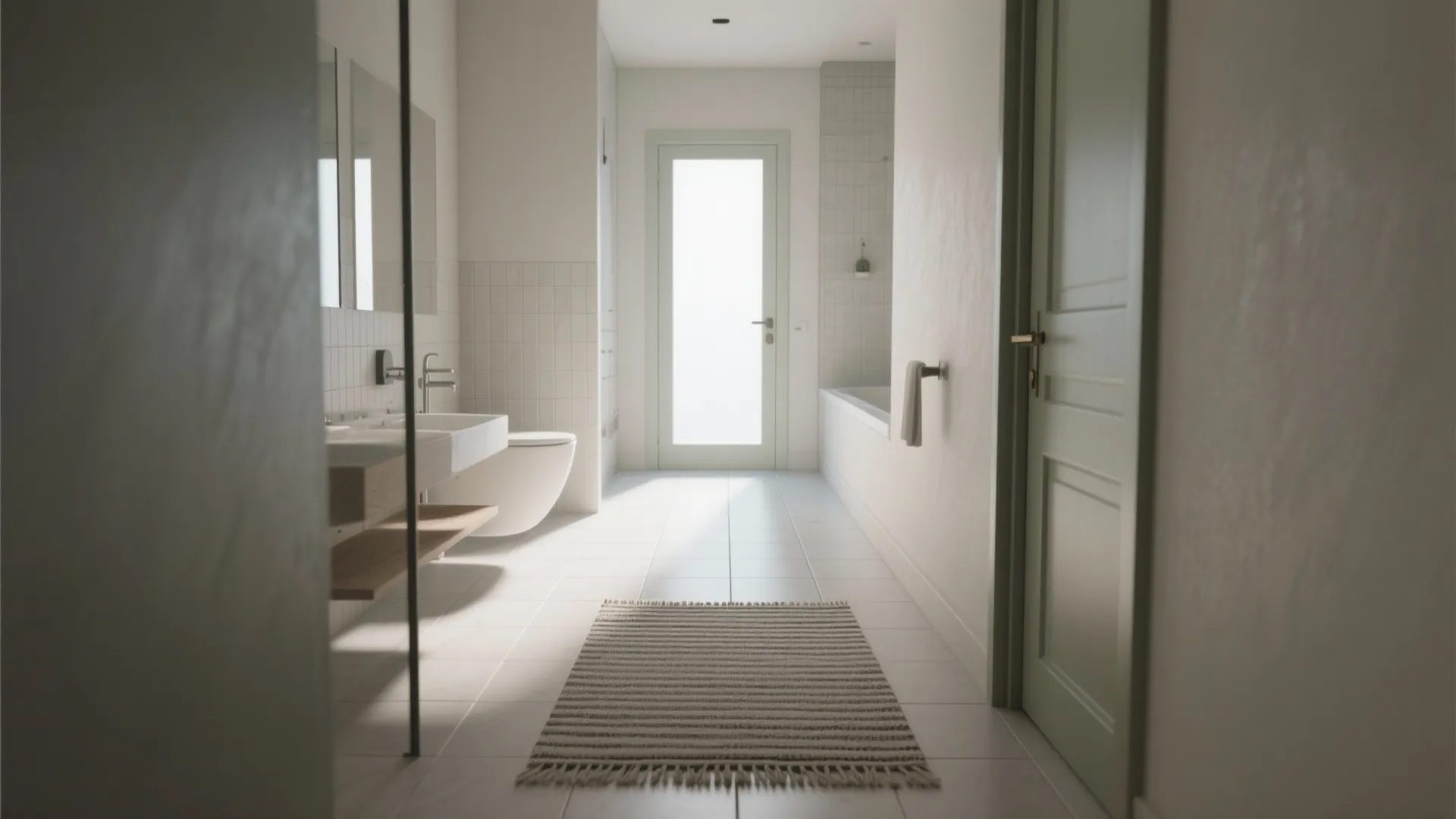 4. Offset toward the door for visual depth