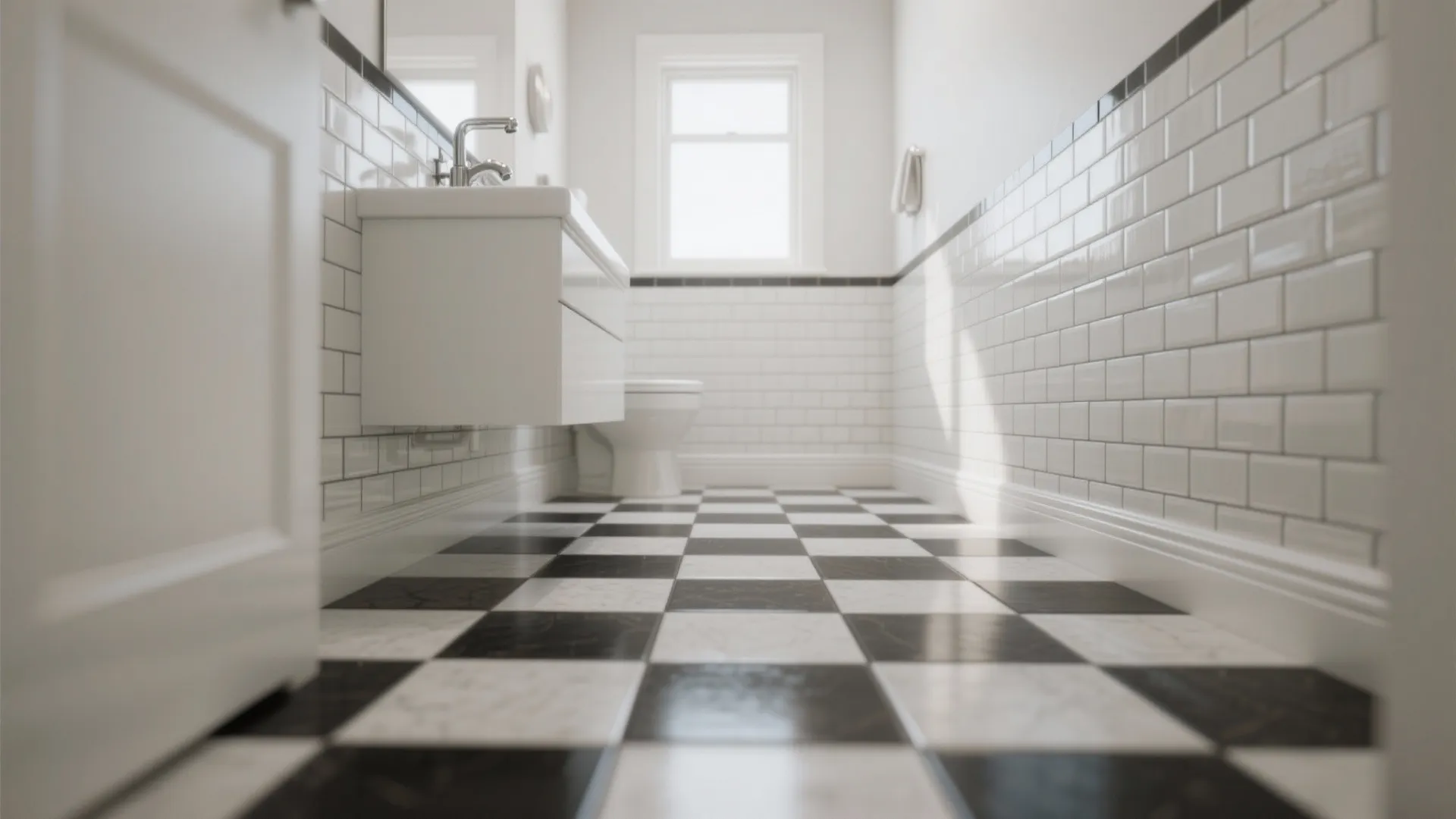 2. Offset subway tiles for modern motion