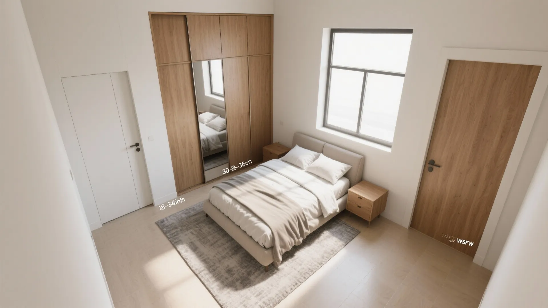 Offset layout with sliding storage