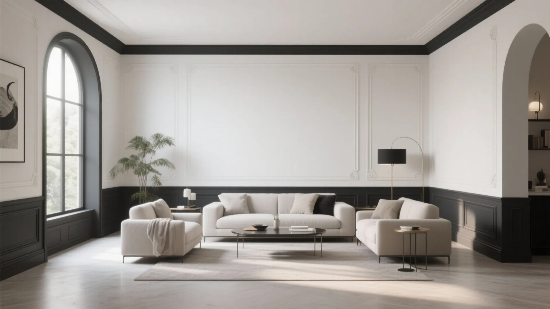 10. Off-White with Charcoal Edge