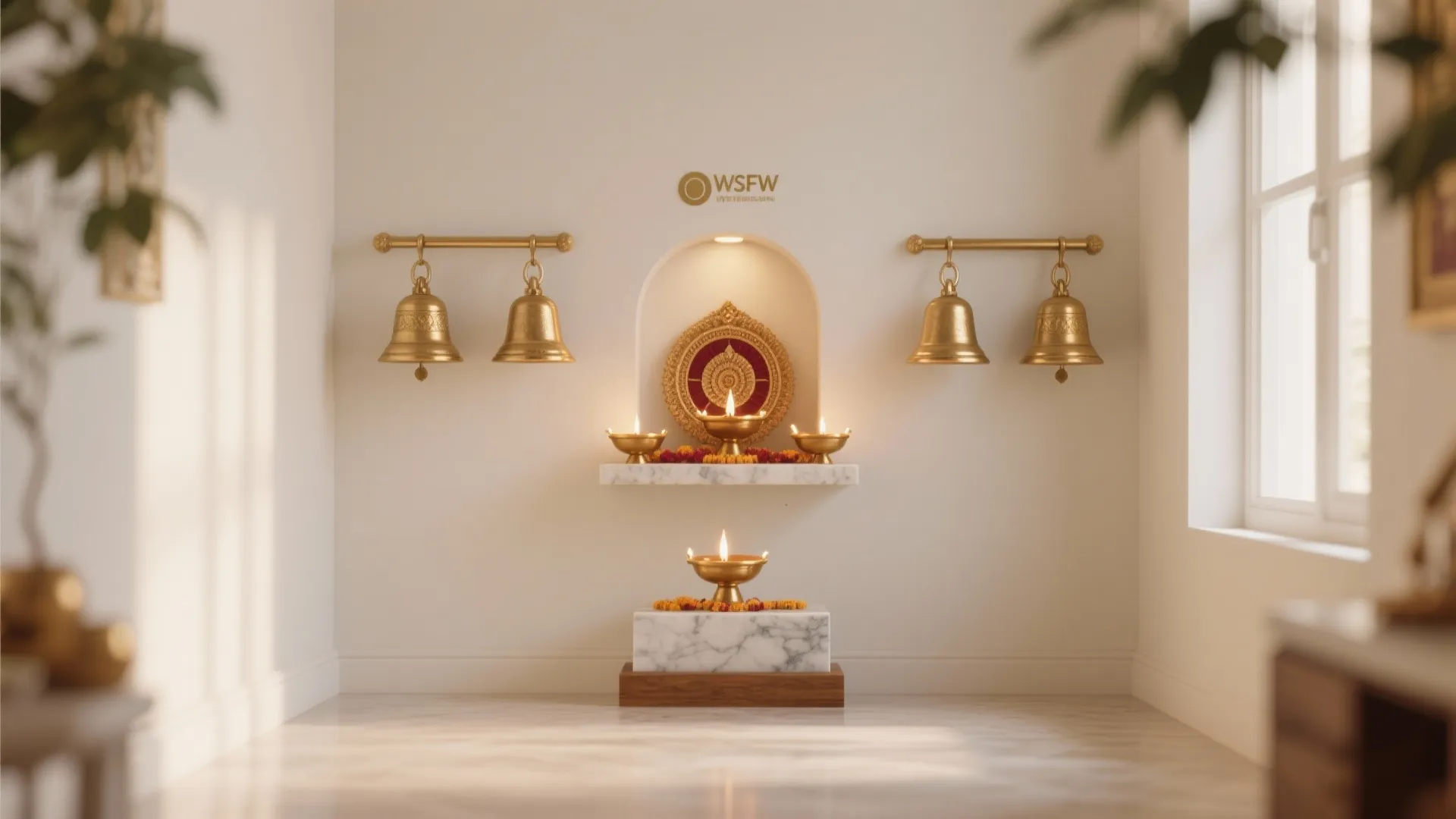 Warm Off-White + Gentle Gold