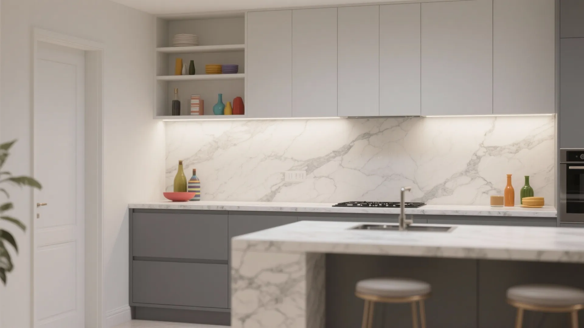 4. Off-White with Gray Undertones — Elegant & Subtle