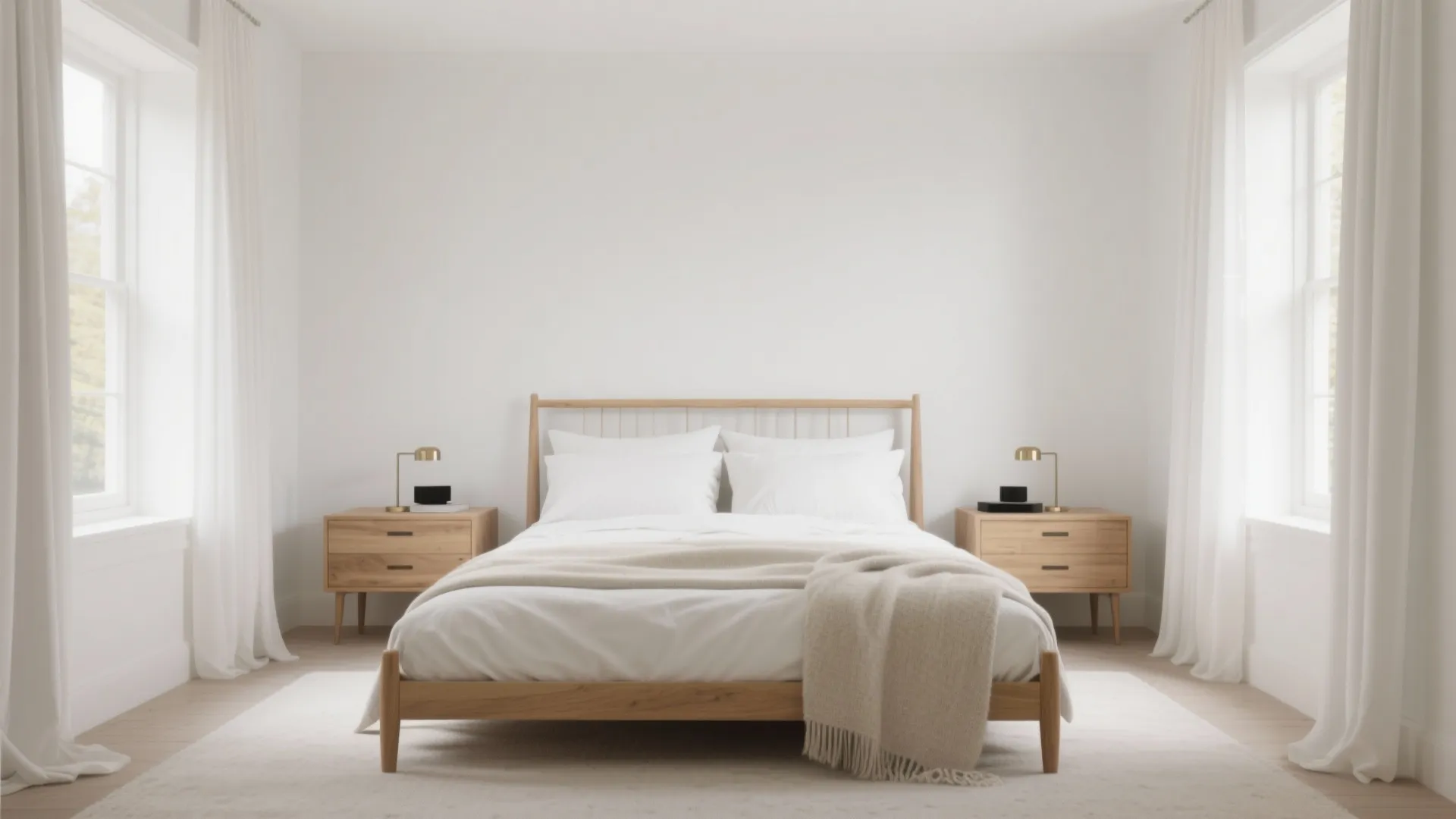 Off-White + Natural Wood