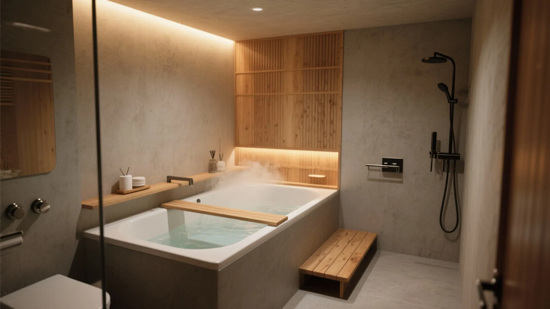 5) Japanese-Style Deep Soaking Jacuzzi (Ofuro-Inspired)